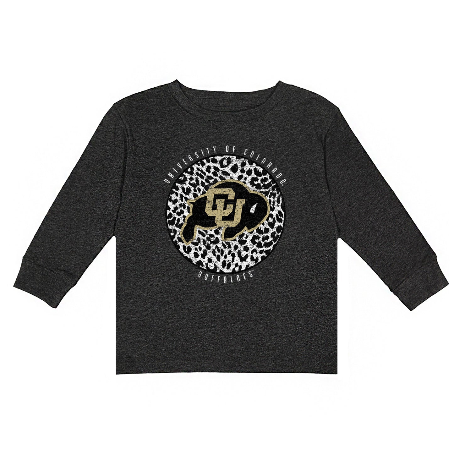 Girls Toddler Charcoal Colorado Buffaloes Call the Shots Long Sleeve T-Shirt