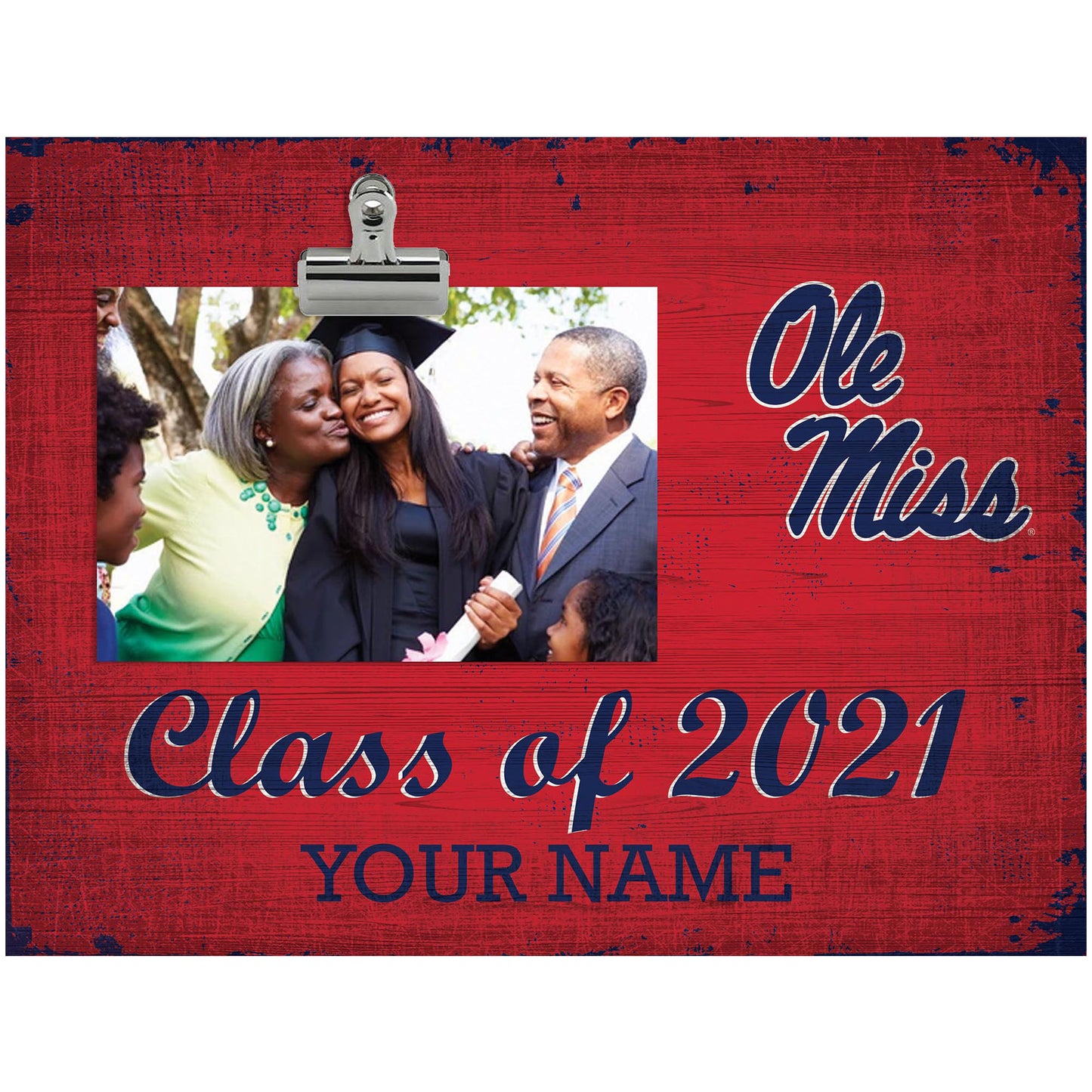 Ole Miss Rebels 10.5'' x 8'' Class of 2021 Personalized Clip Frame
