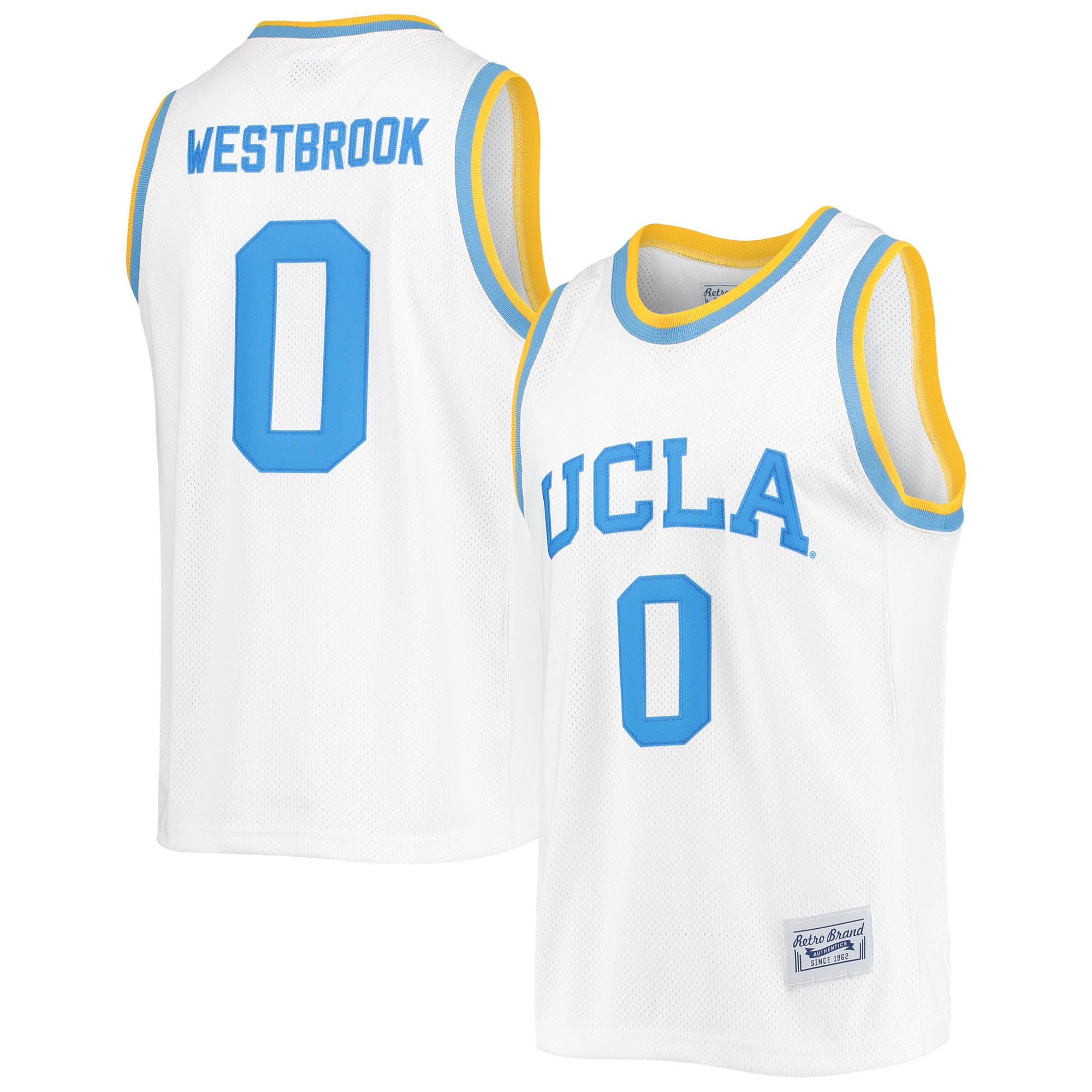 Men's Original Retro Brand Russell Westbrook White UCLA Bruins Commemo â Fan Day Nation