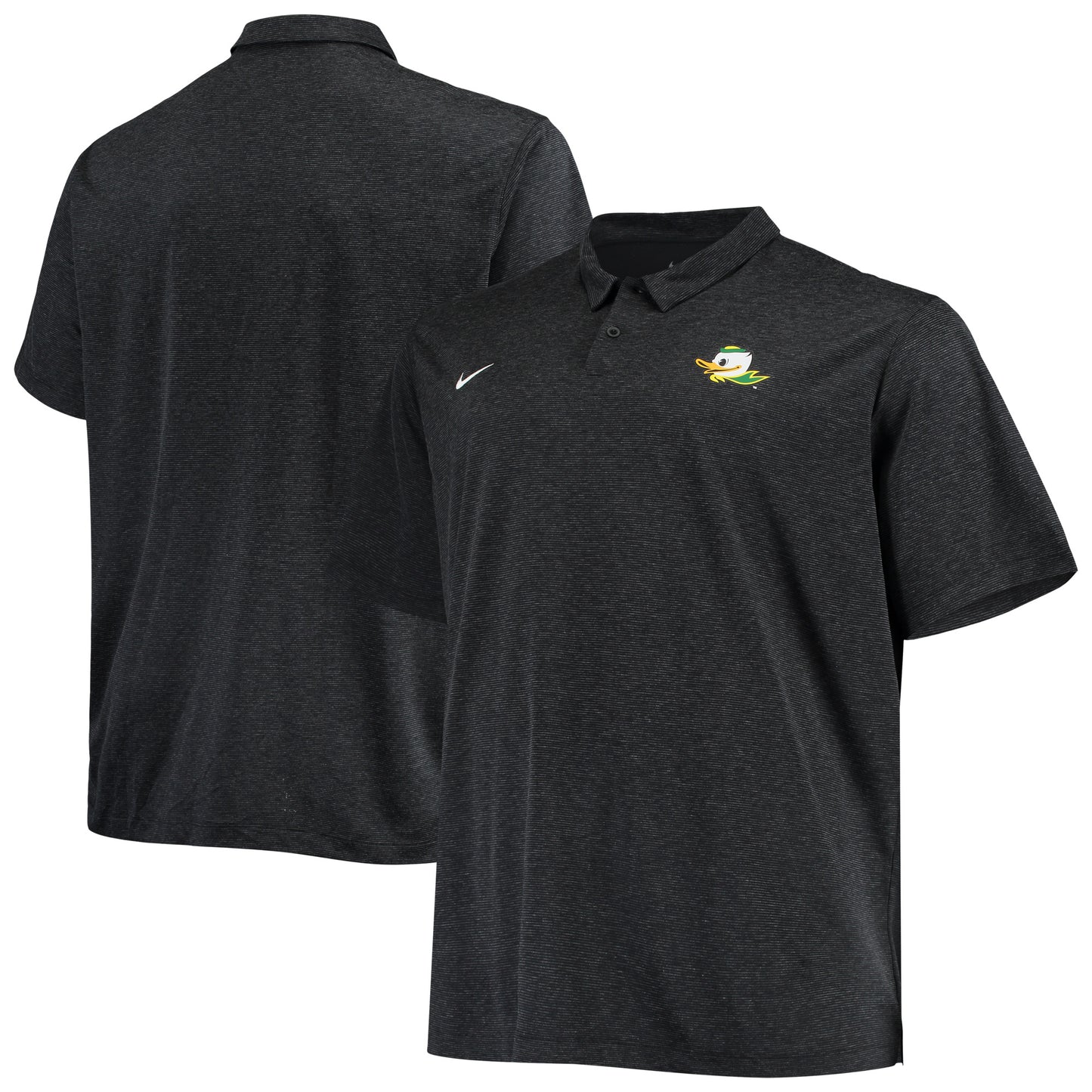 Men's Nike Heathered Black Oregon Ducks Big & Tall Performance Polo