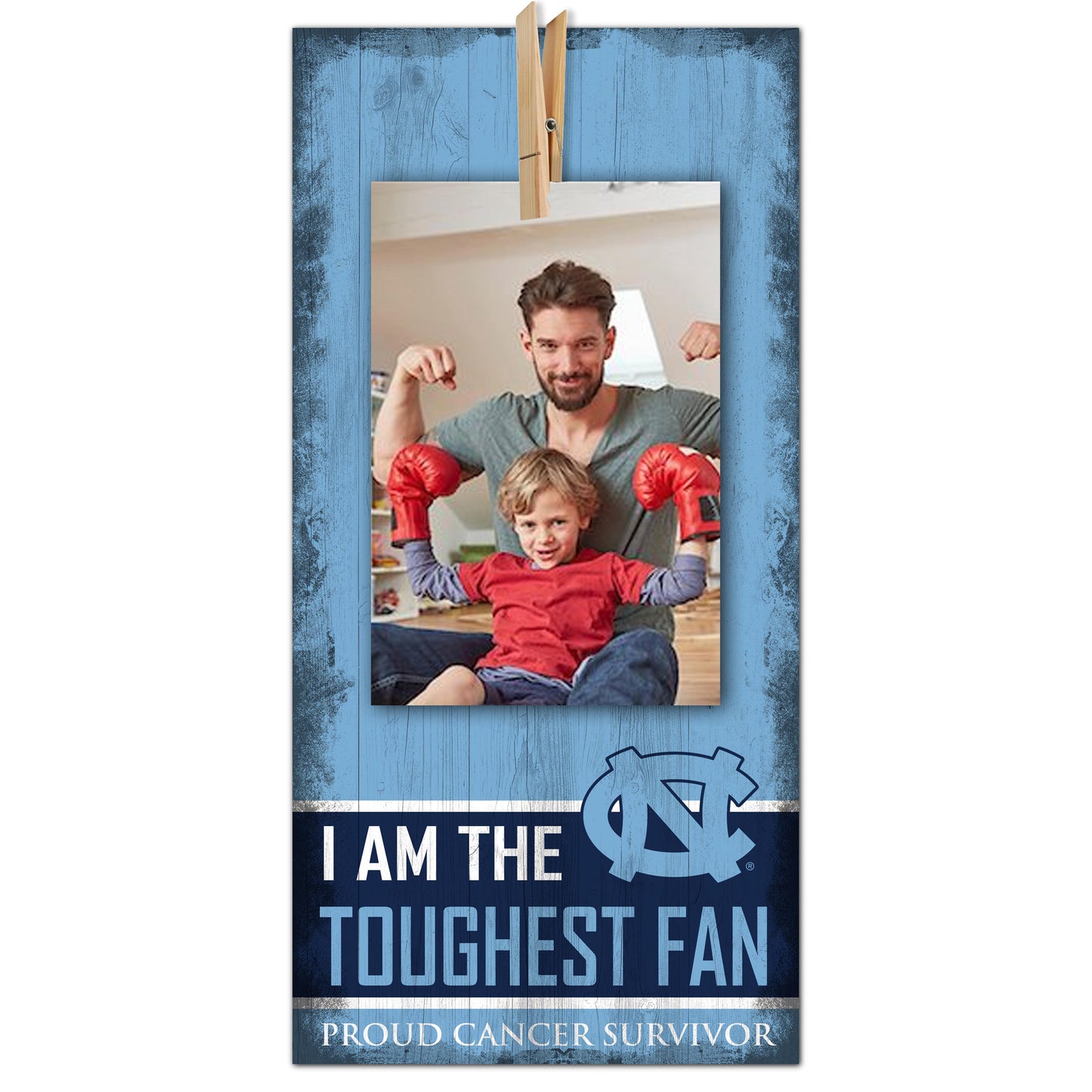 North Carolina Tar Heels 6'' x 12'' Cancer Survivor Toughest Fan Clip Frame