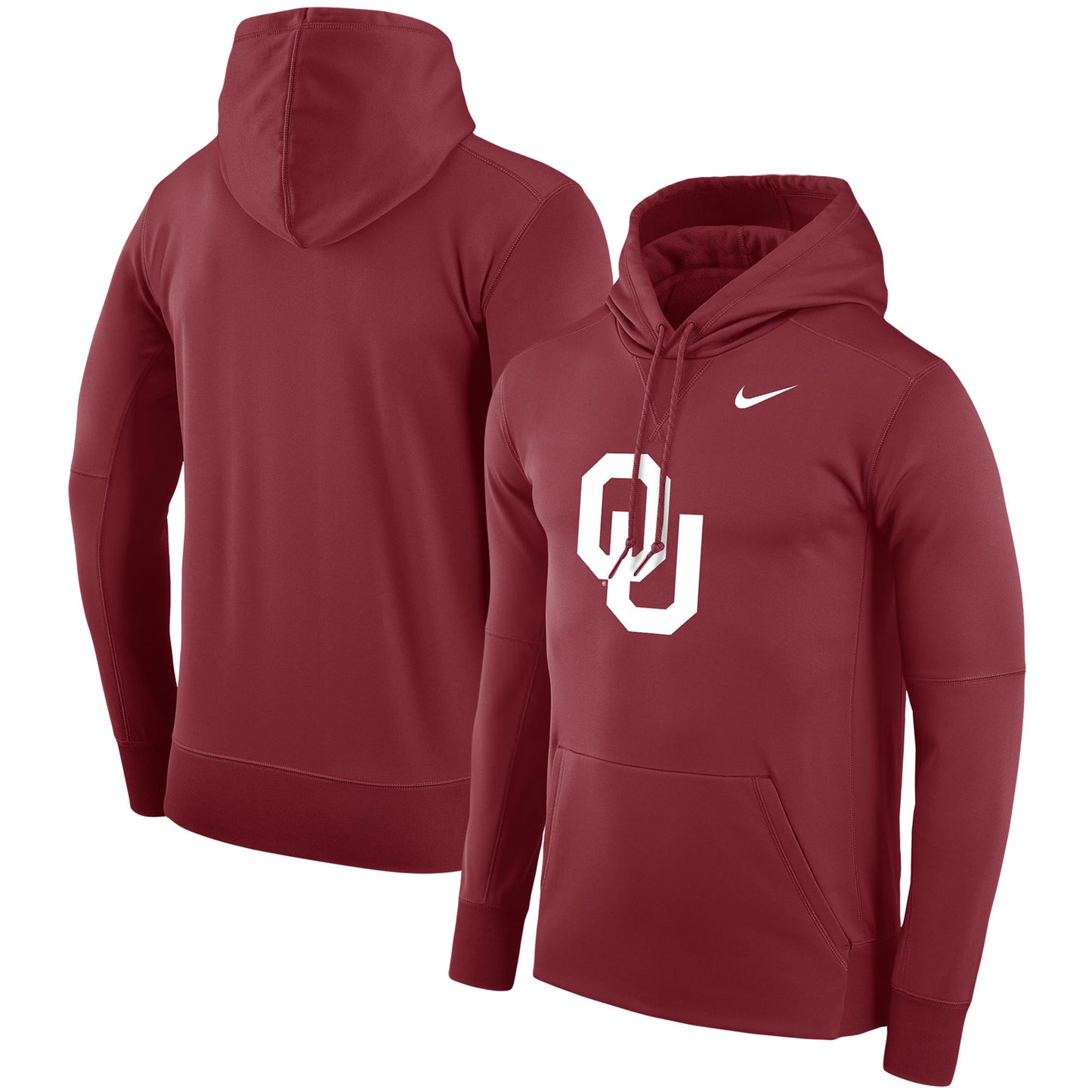 Men's Nike Crimson Oklahoma Sooners Performance Pullover Hoodie