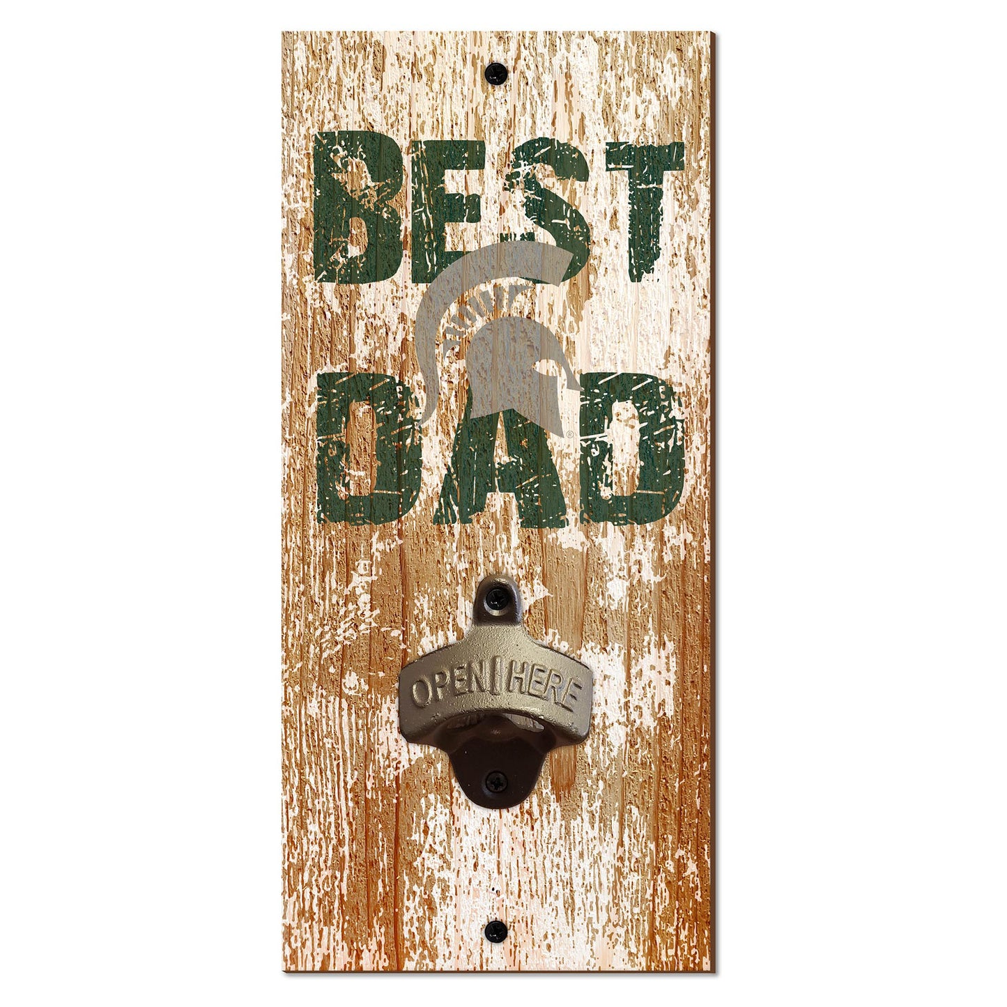 Michigan State Spartans 5'' x 12'' Best Dad Bottle Opener