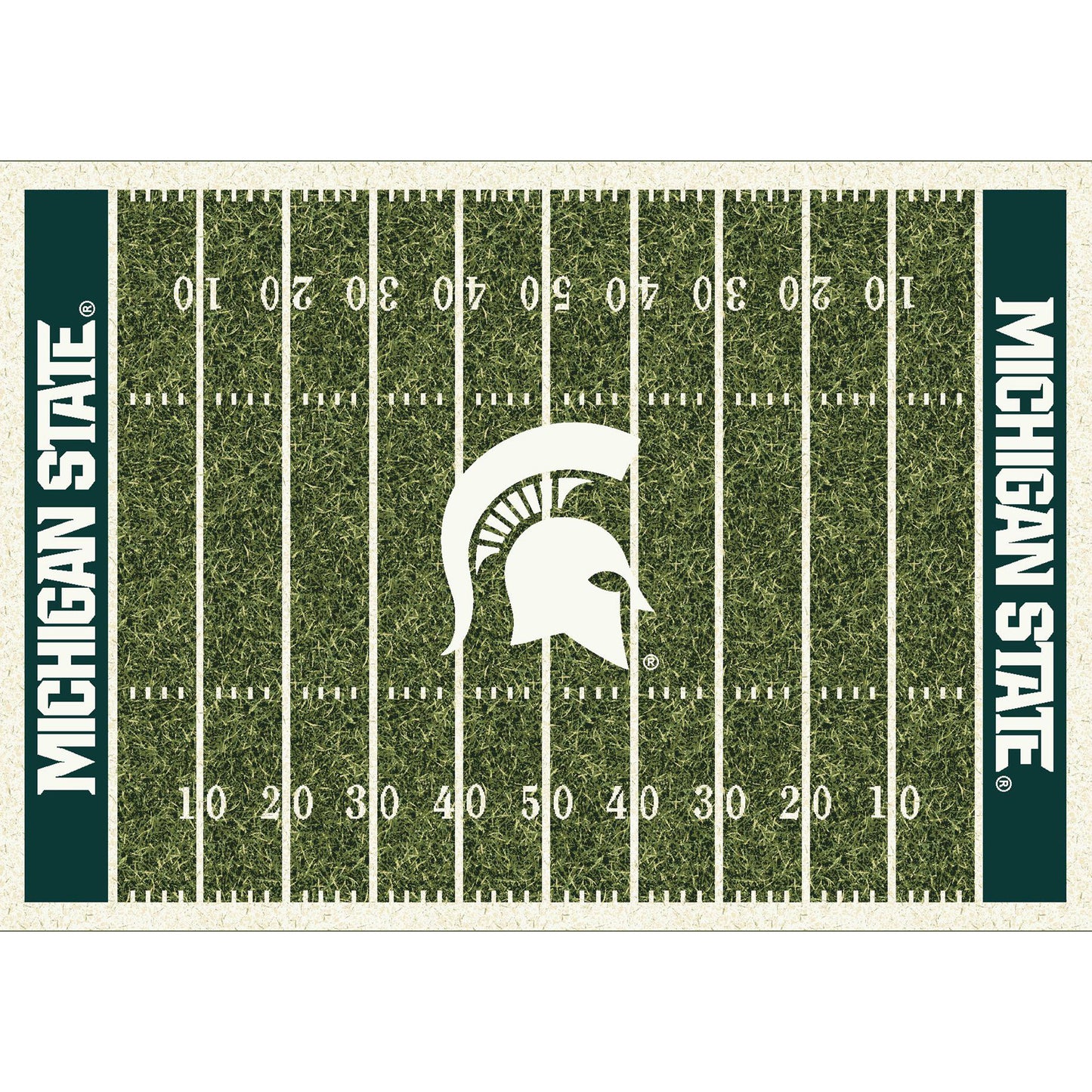 Imperial Michigan State Spartans 7'8'' x 10'9'' Home Field Rug