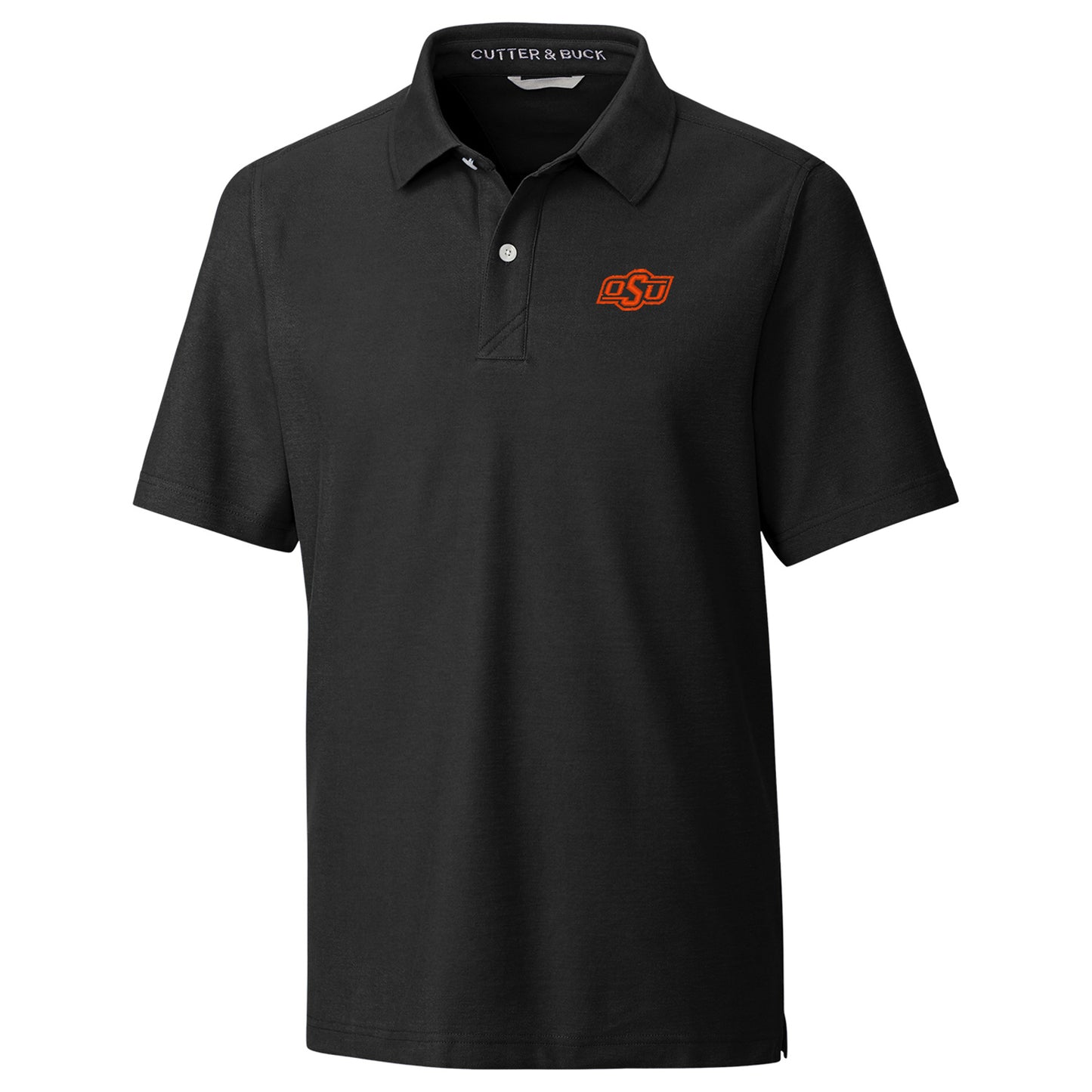 Men's Cutter & Buck Black Oklahoma State Cowboys Breakthrough Polo