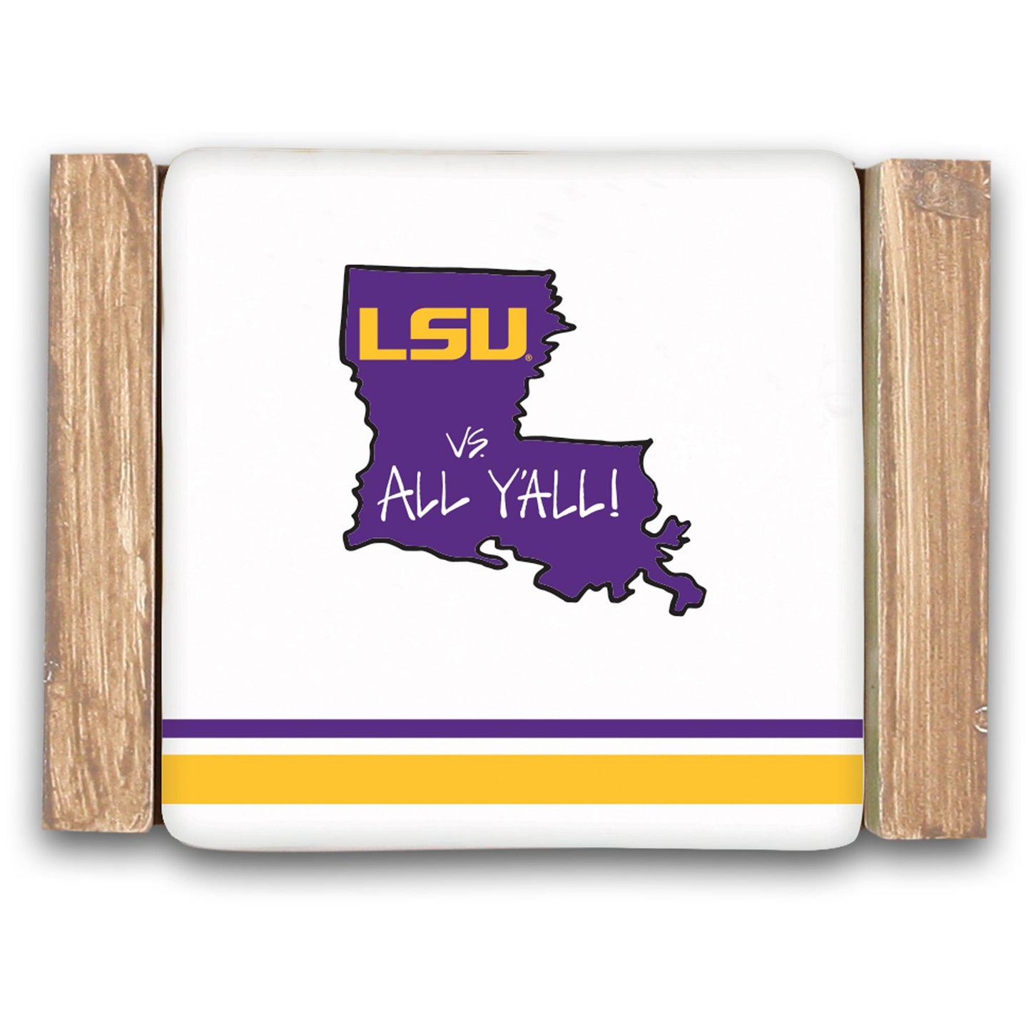 LSU Tigers Four-Piece Coaster Set