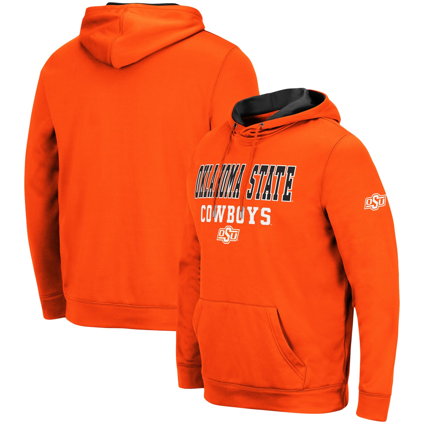 Men's Colosseum Orange Oklahoma State Cowboys Sunrise Pullover Hoodie