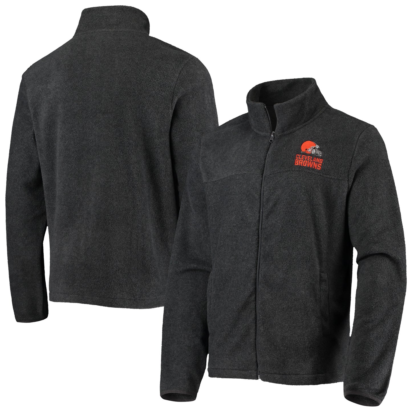 Men's Dunbrooke Charcoal Cleveland Browns Hayden Lightweight Full-Zip Jacket