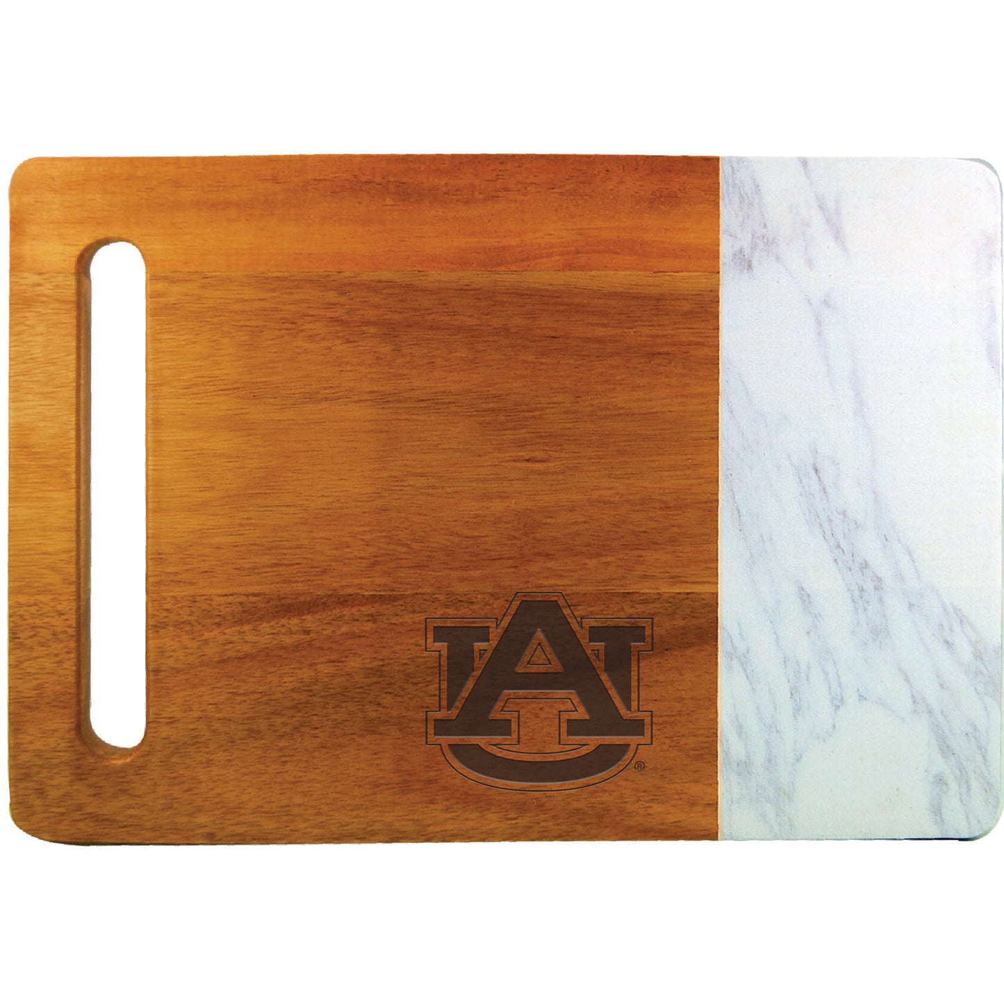 Auburn Tigers Cutting & Serving Board with Faux Marble