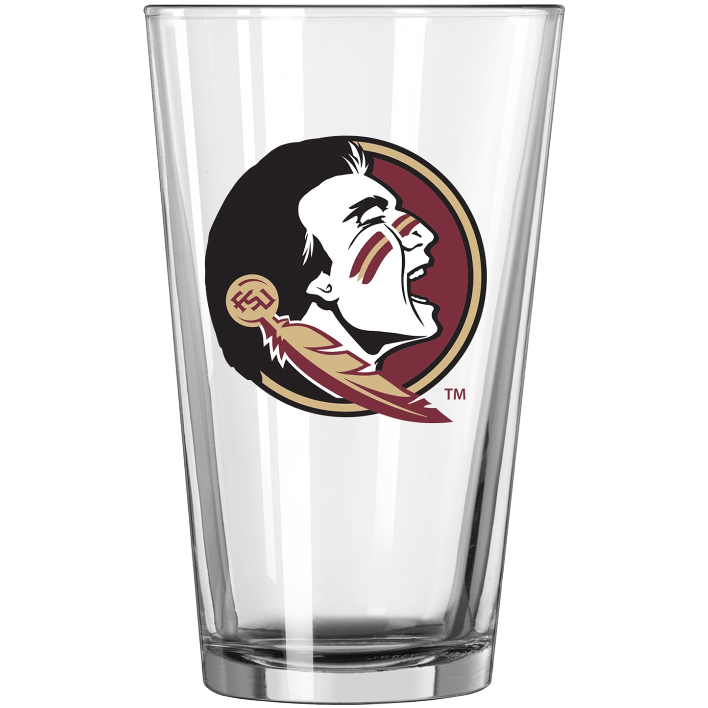 Florida State Seminoles 16oz. Satin-Etched Logo Pint Glass
