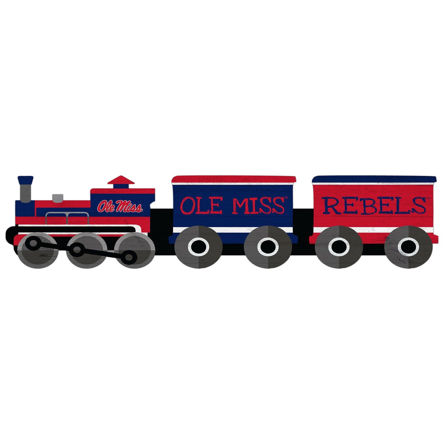 Ole Miss Rebels 6'' x 24'' Train Cutout Sign