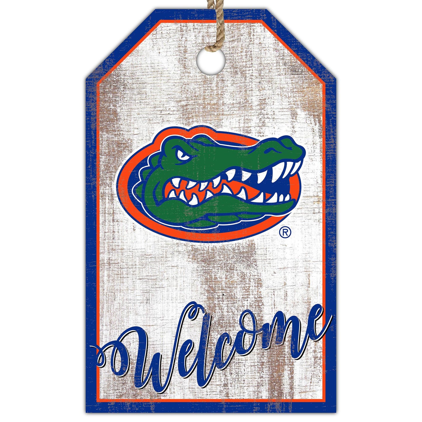 Florida Gators 11'' x 19'' Welcome Team Tag Sign