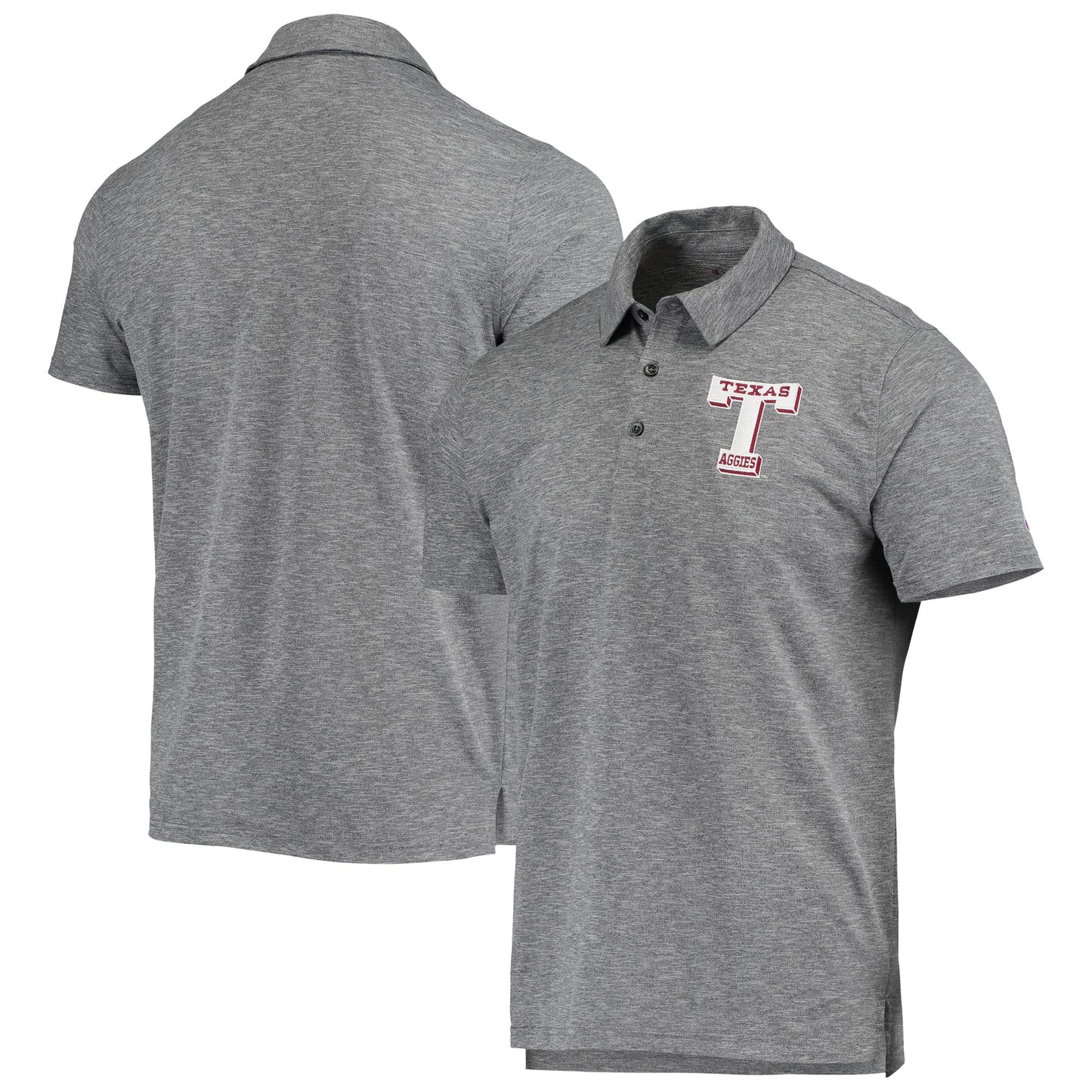 Men's Champion Charcoal Texas A&M Aggies Micro Mesh Polo