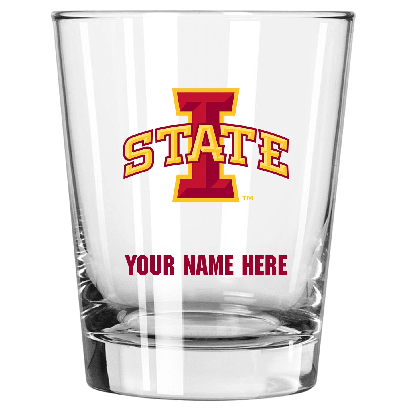 Iowa State Cyclones 15oz. Personalized Double Old Fashioned Glass