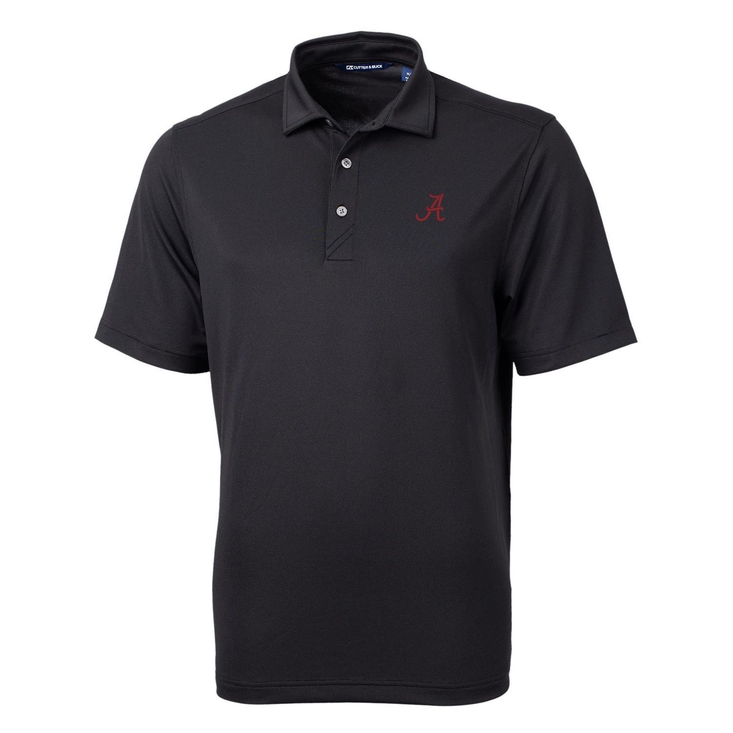 Men's Cutter & Buck Black Alabama Crimson Tide Virtue Eco Pique Recycled Polo