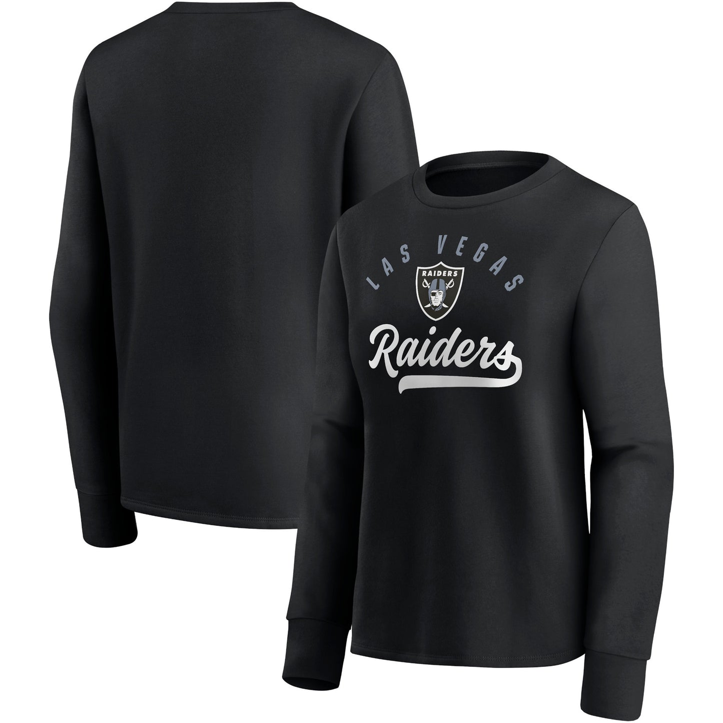Women's Fanatics Black Las Vegas Raiders Ultimate Style Pullover Sweatshirt