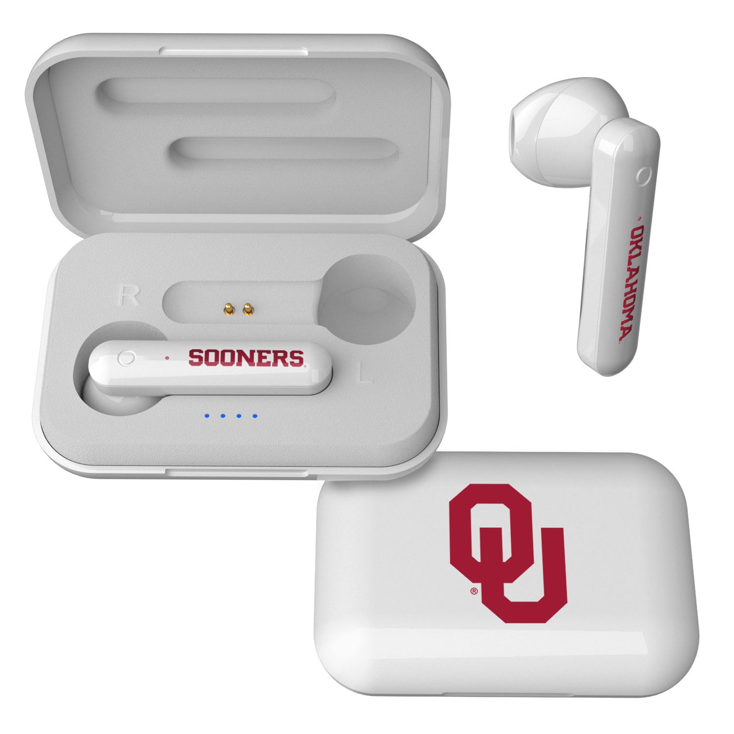Keyscaper Oklahoma Sooners Wireless TWS Insignia Design Earbuds