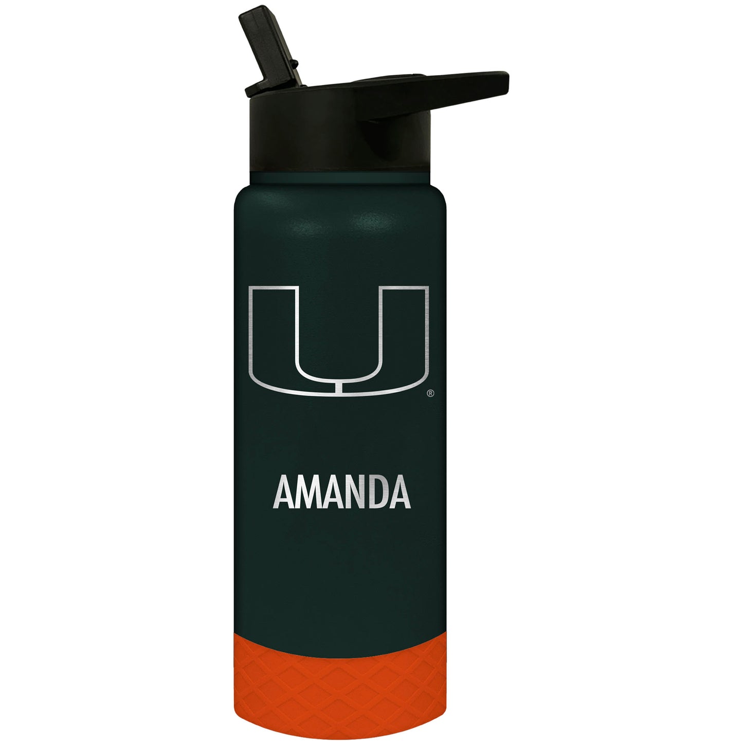 Miami Hurricanes 24oz. Personalized Jr. Thirst Water Bottle