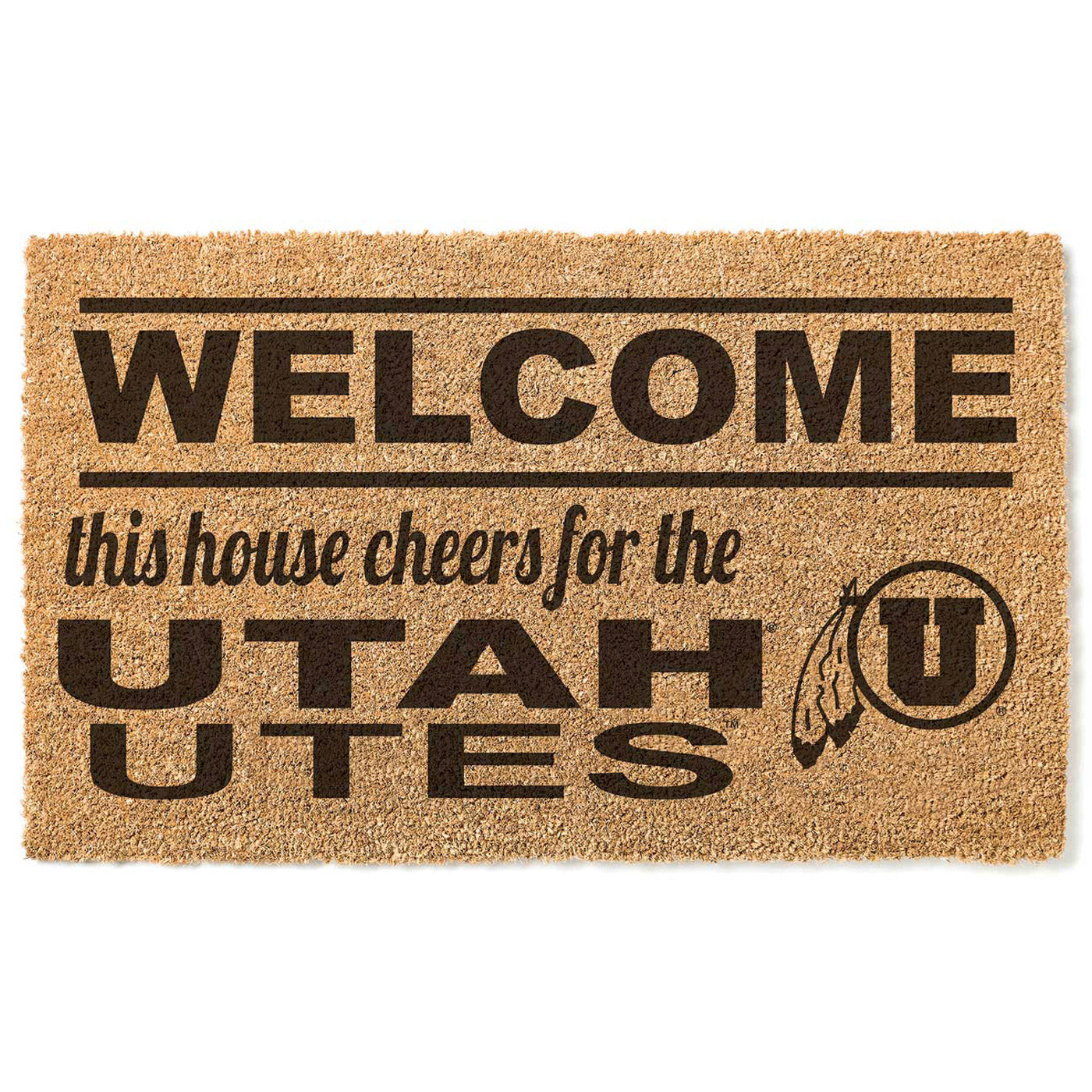 Utah Utes 18" x 30" Welcome Doormat