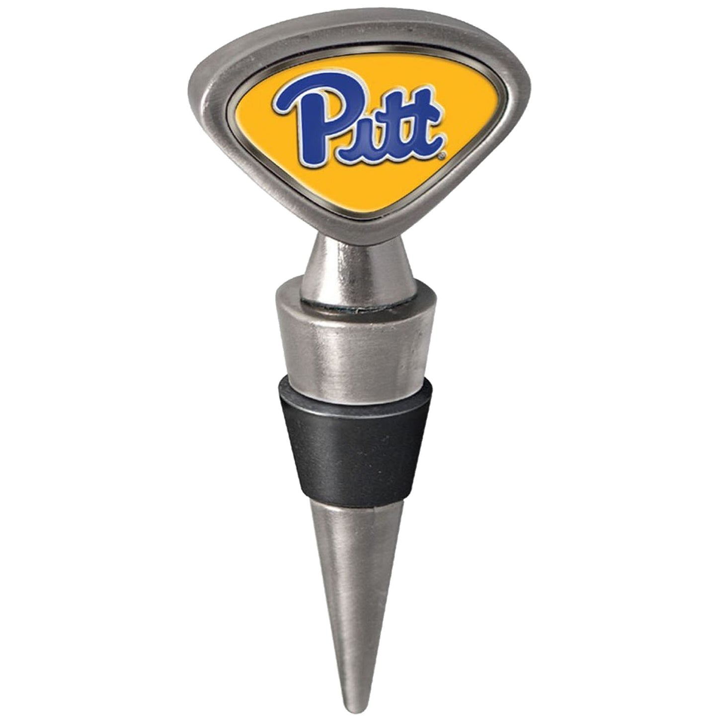 Silver Pitt Panthers Wine Stopper