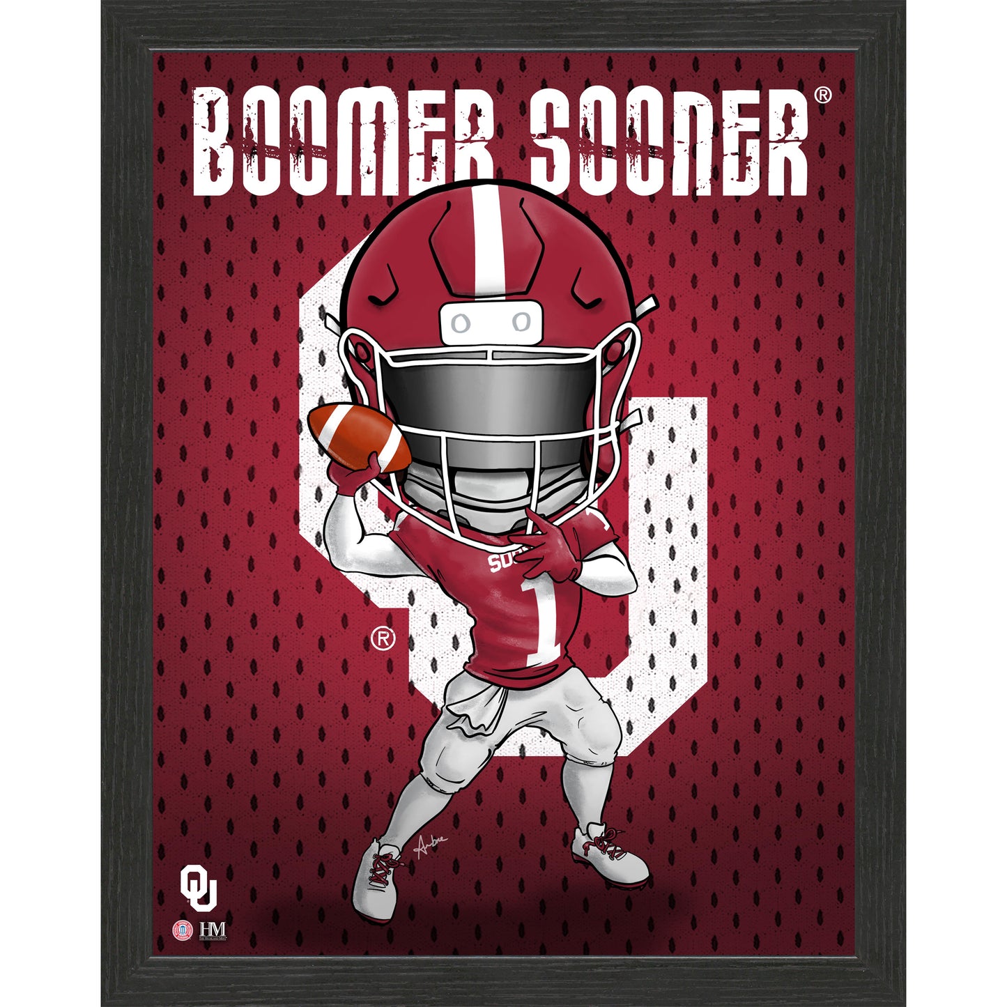 Highland Mint Oklahoma Sooners 12'' x 15'' Dynamo Print Frame