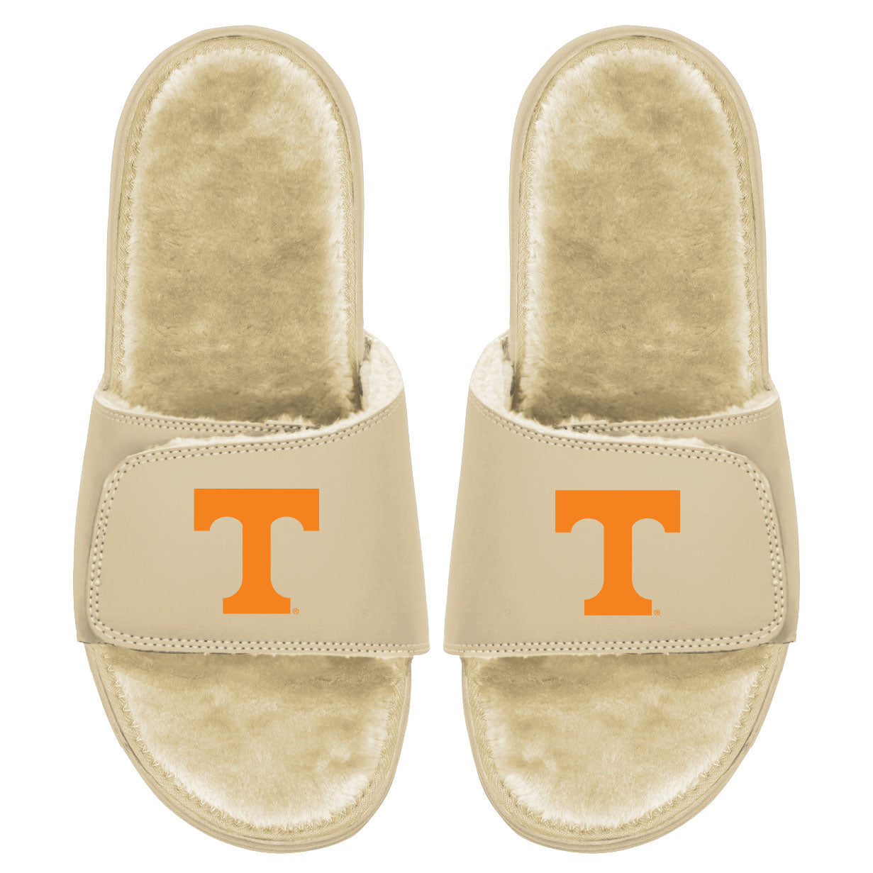 Men's ISlide Tan Tennessee Volunteers Dune Faux Fur Slide Sandals