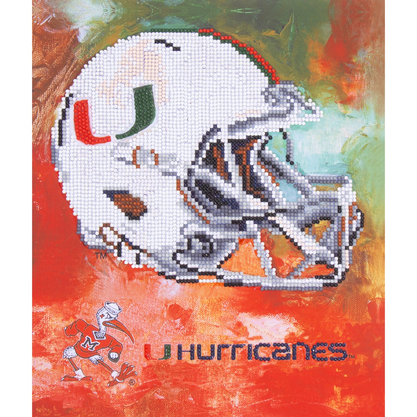 Miami Hurricanes Diamond Art Craft Kit