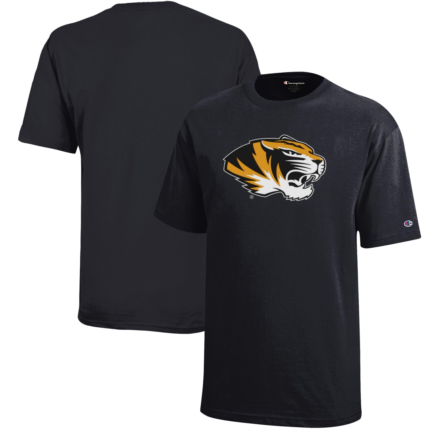 Youth Champion Black Missouri Tigers Jersey T-Shirt