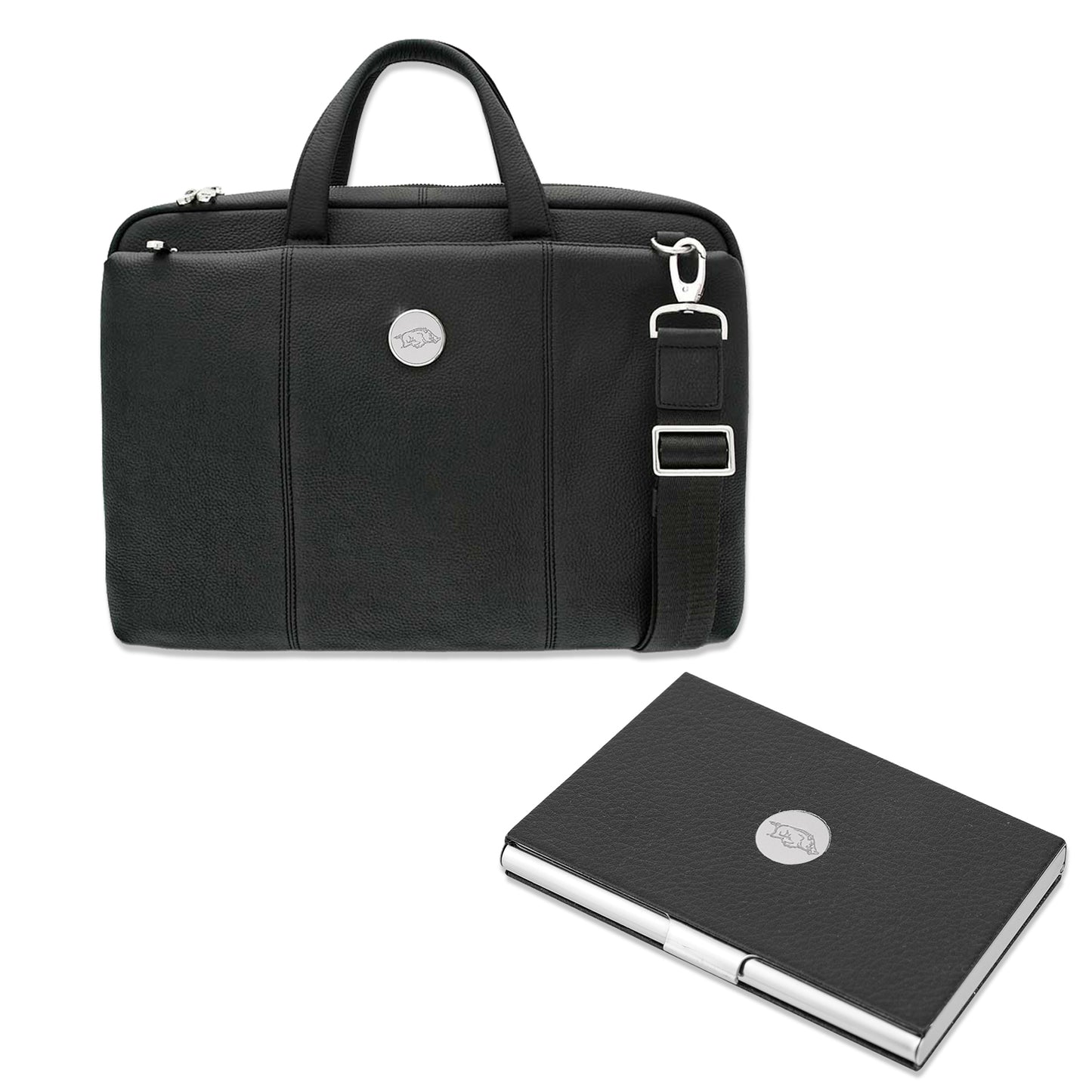 Black Arkansas Razorbacks Medallion Executive Set