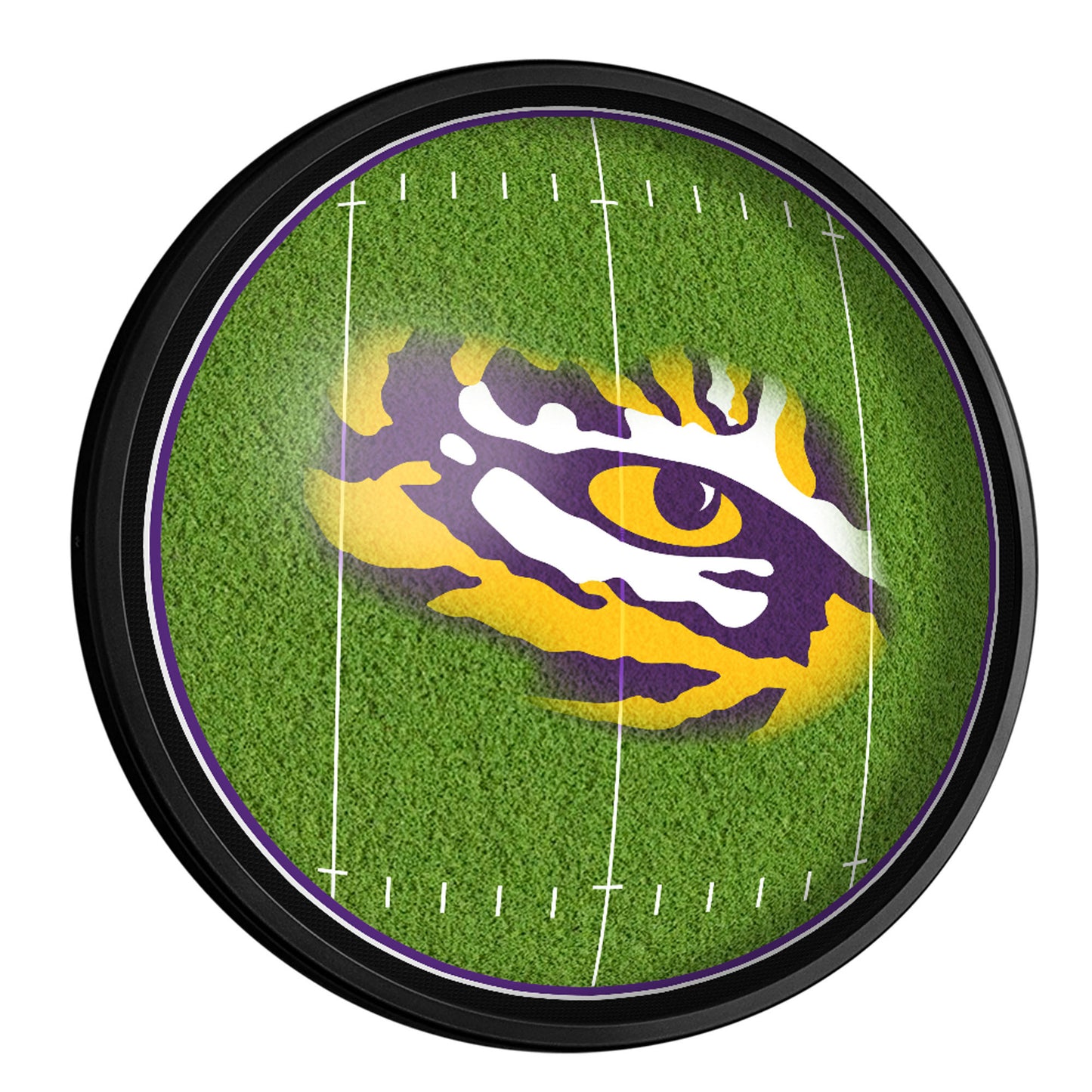 LSU Tigers Football 18'' Round Slimline Illuminated Wall Sign