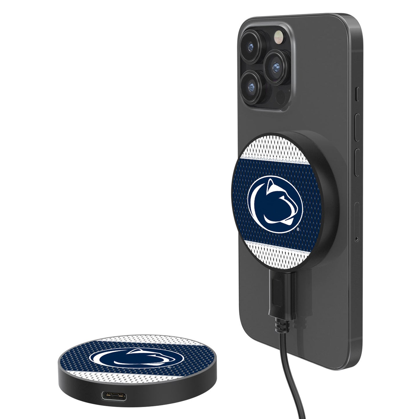 Penn State Nittany Lions 10-Watt Mesh Design Wireless Magnetic Charger