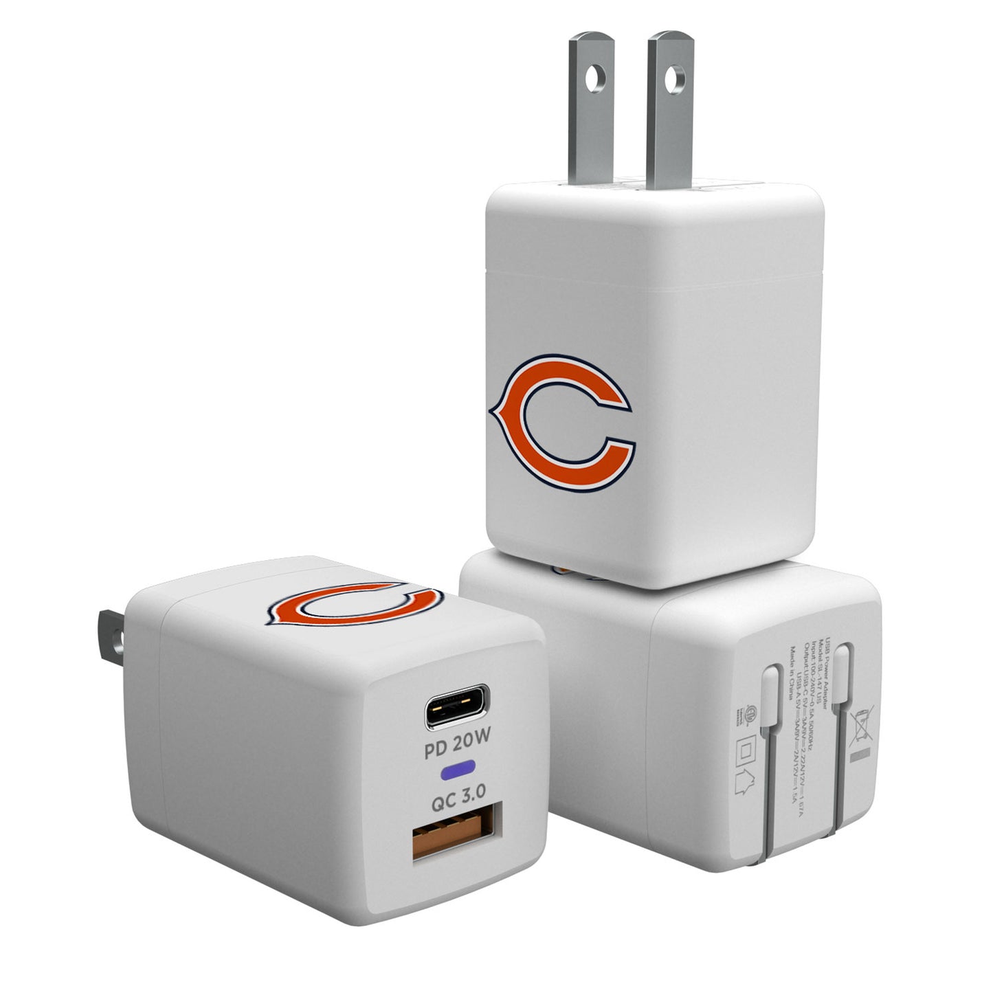 Chicago Bears USB A/C Charger