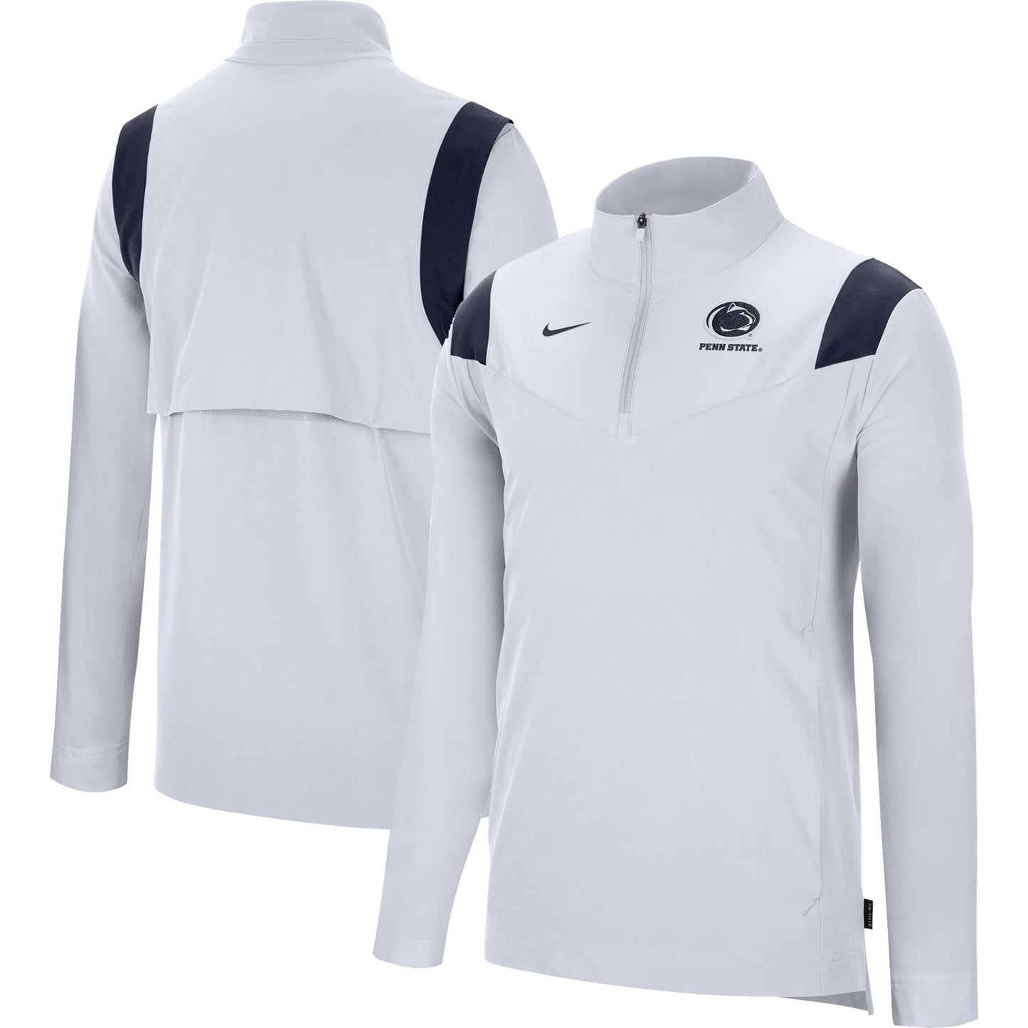 Men's Nike White Penn State Nittany Lions Coach Quarter-Zip Top
