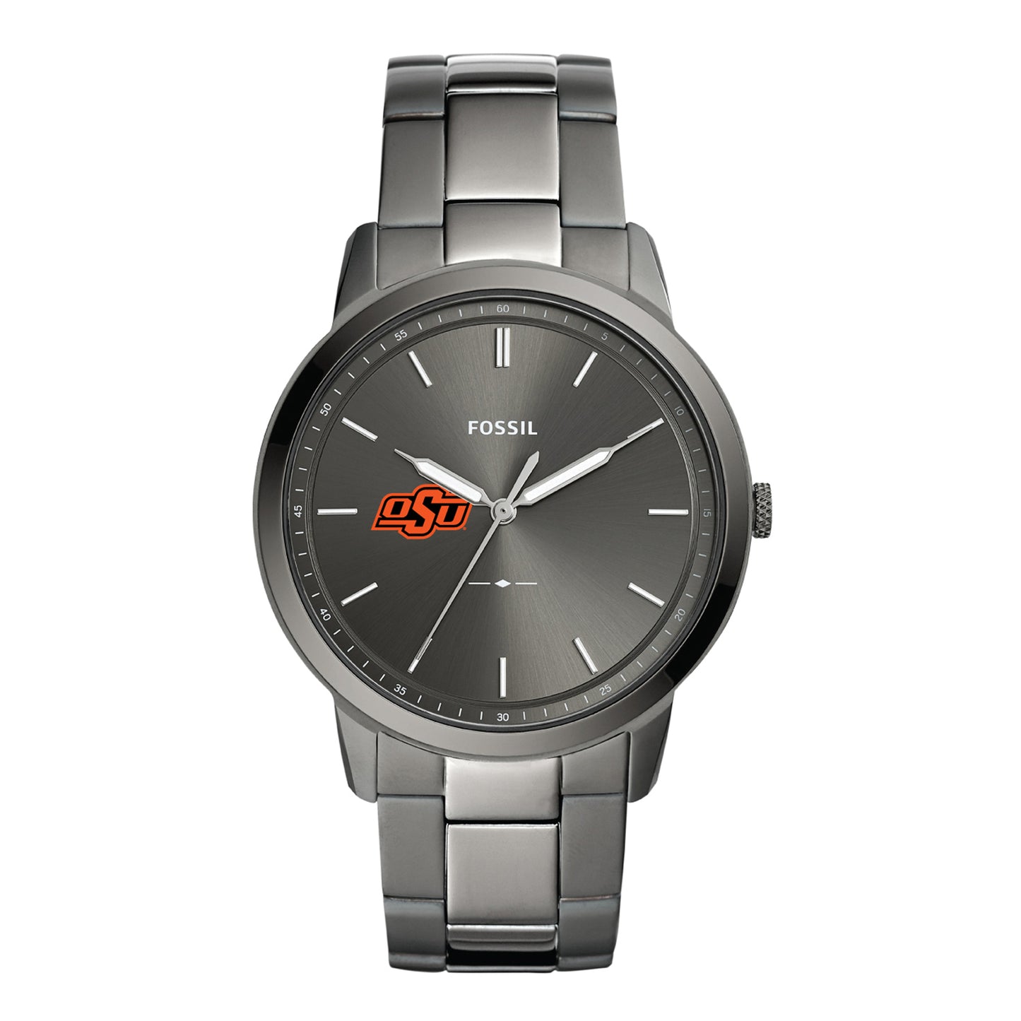Men's Fossil Oklahoma State Cowboys The Minimalist Three-Hand Smoke Watch