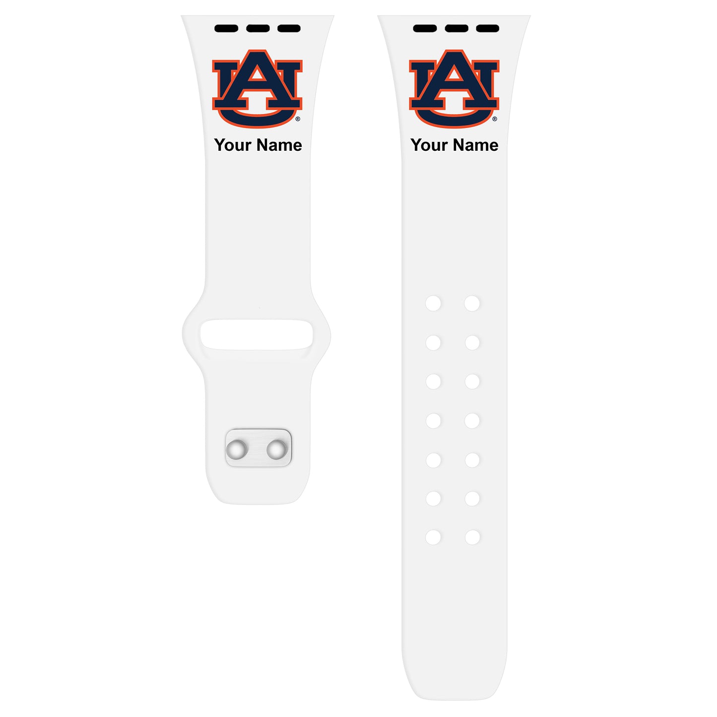 Auburn Tigers Personalized Silicone Apple Watch Band