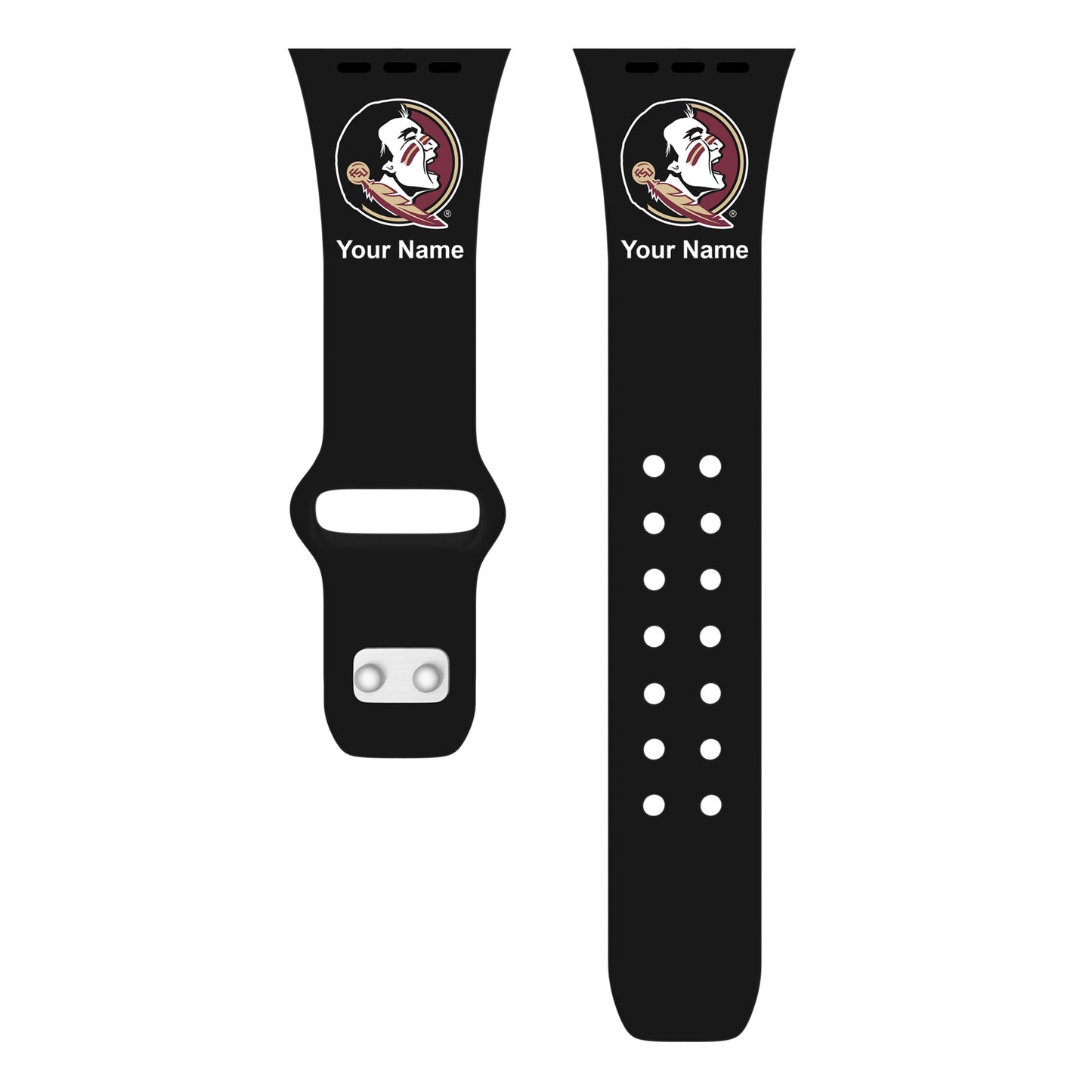 Florida State Seminoles Personalized Silicone Apple Watch Band