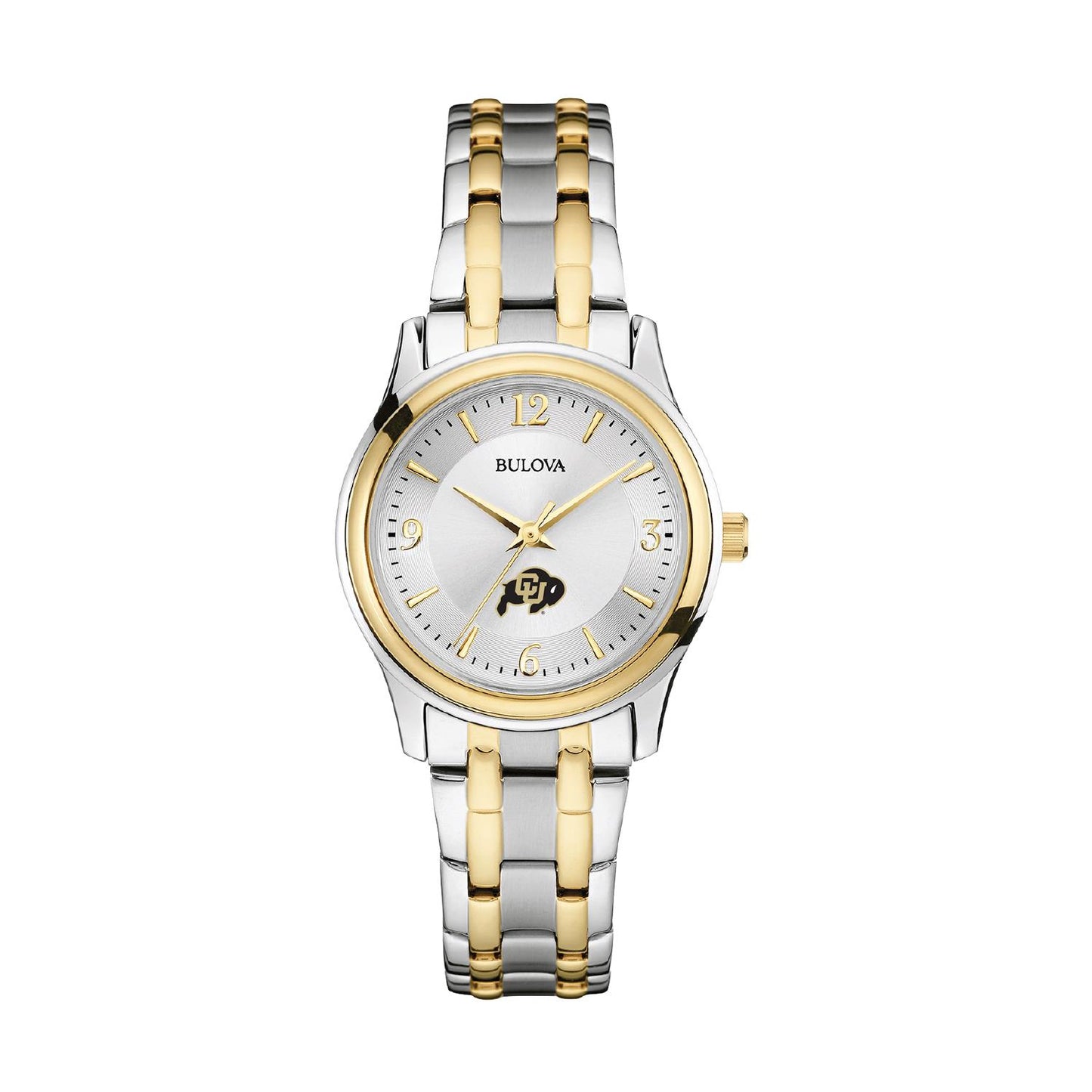 Women's Bulova Silver/Gold Colorado Buffaloes Classic Two-Tone Round Watch