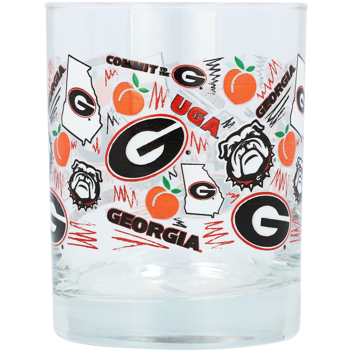 Georgia Bulldogs 14oz. Local Rocks Glass