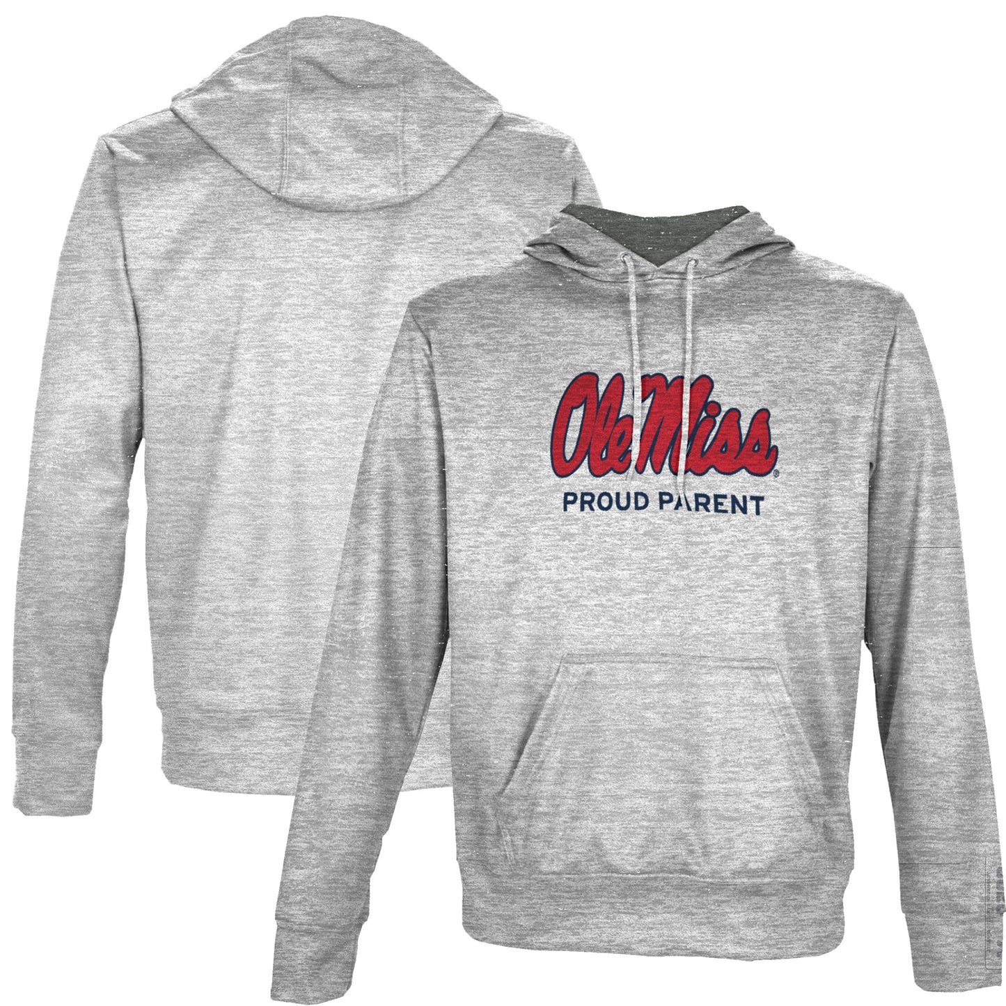 Men's ProSphere Gray Ole Miss Rebels Proud Parent Name Drop Pullover Hoodie