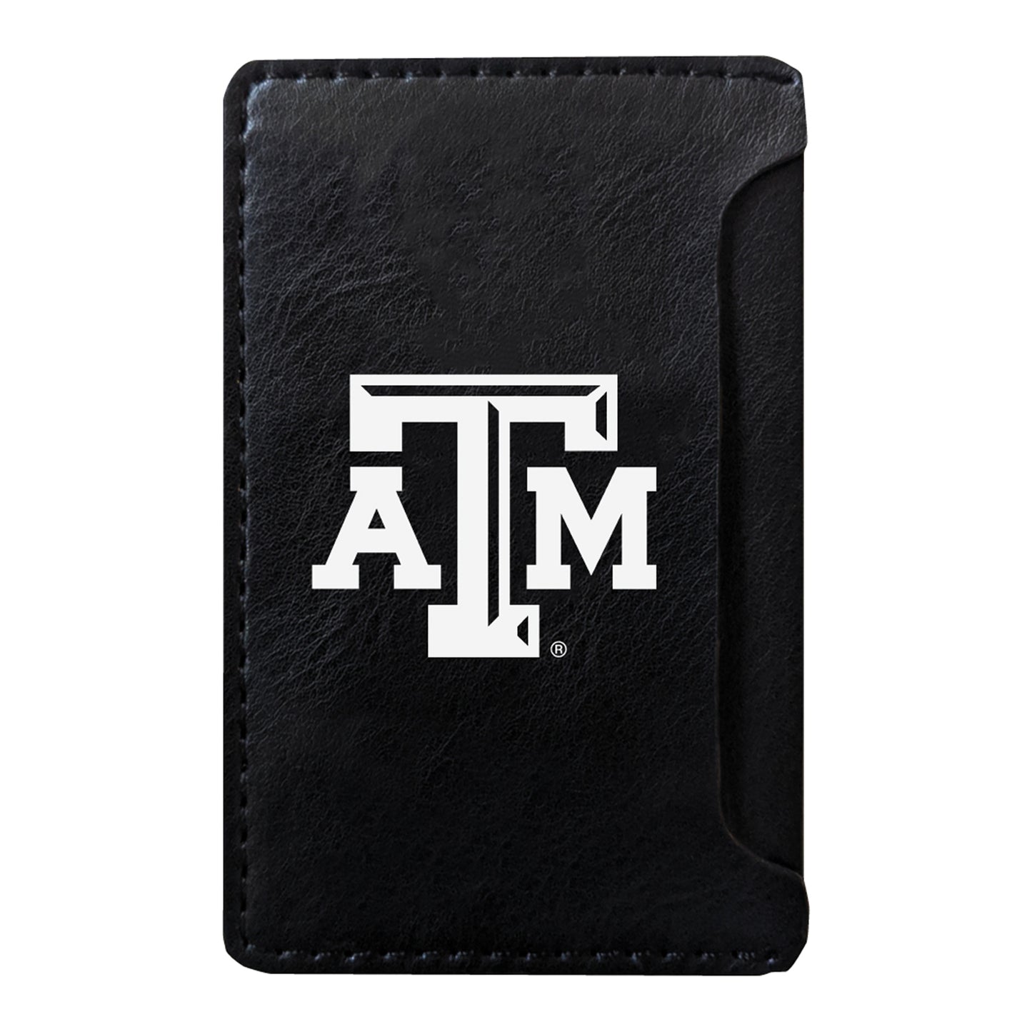 Black Texas A&M Aggies Faux Leather Phone Wallet Sleeve