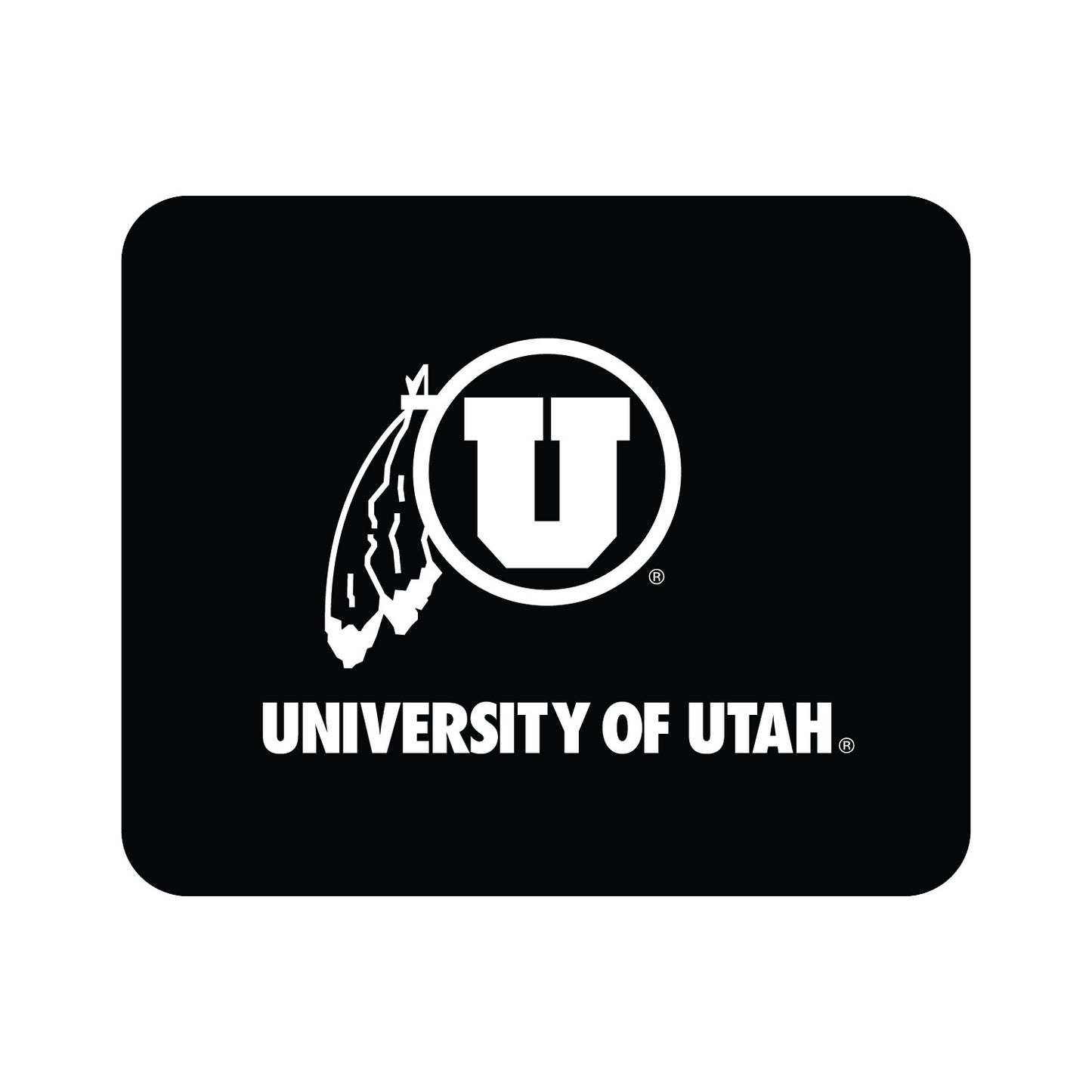 Black Utah Utes Mouse Pad