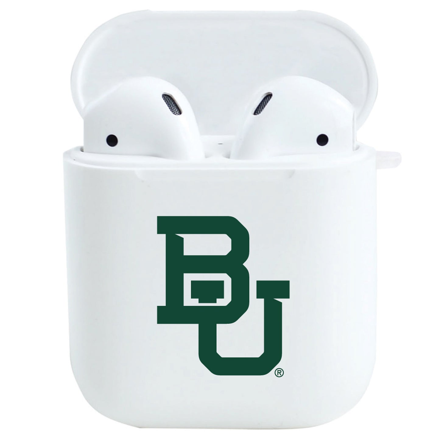 White Baylor Bears Airpods Case
