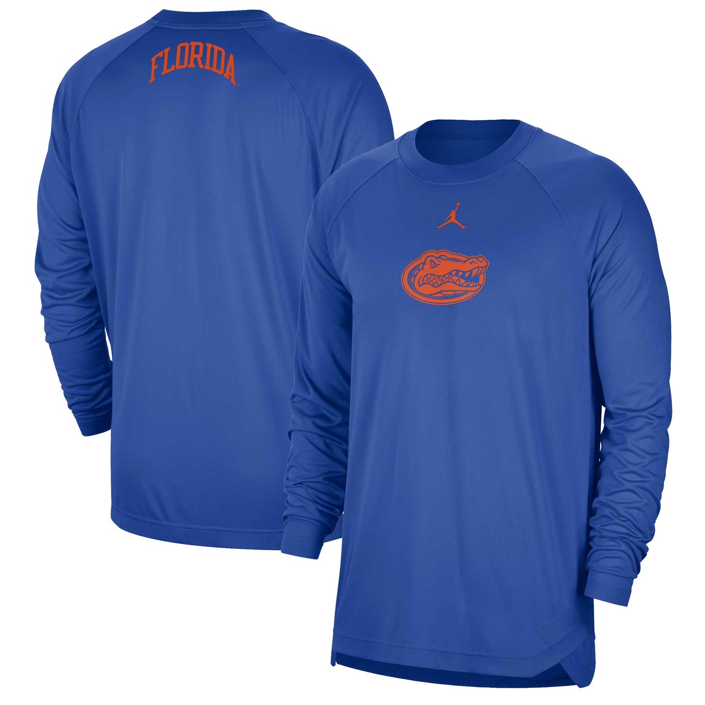 Men's Jordan Brand Royal Florida Gators Basketball Spotlight Performance Raglan T-Shirt