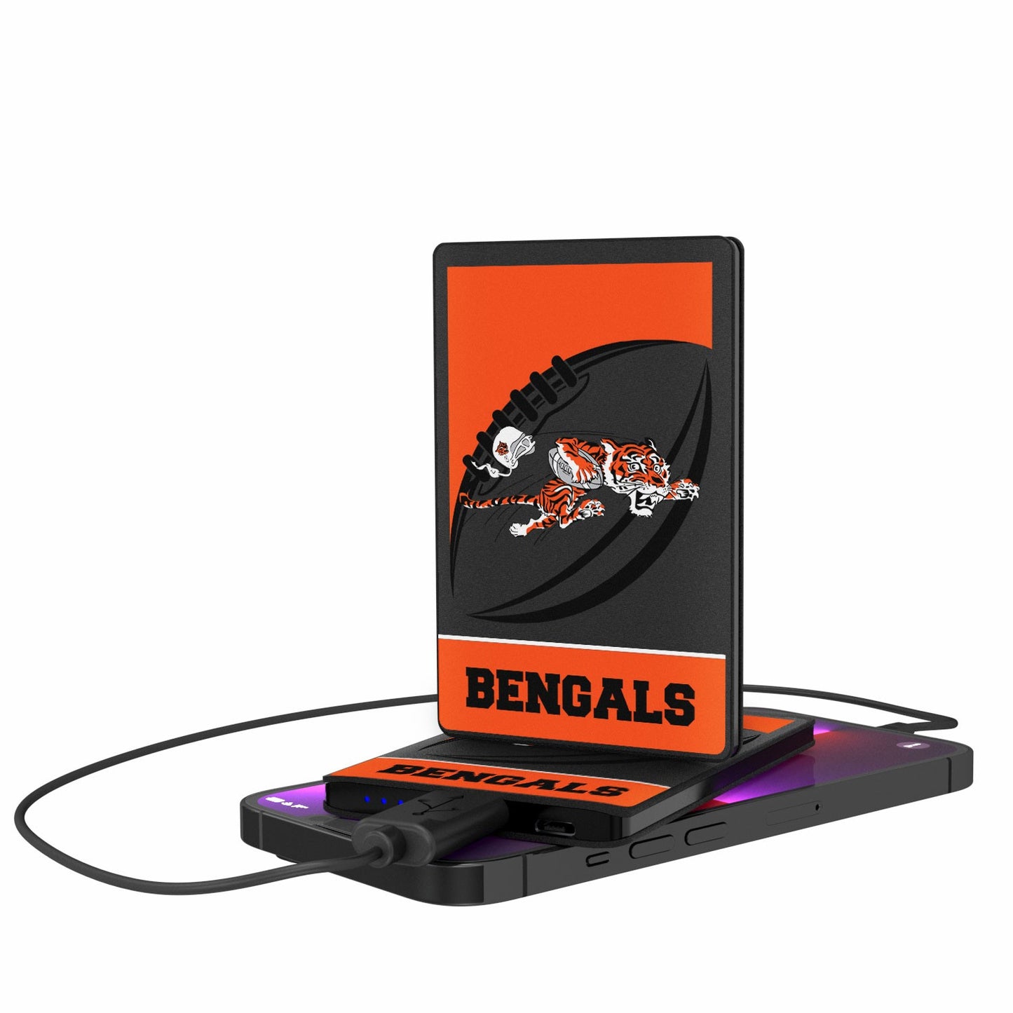 Cincinnati Bengals 2500 mAh Passtime Design Credit Card Powerbank