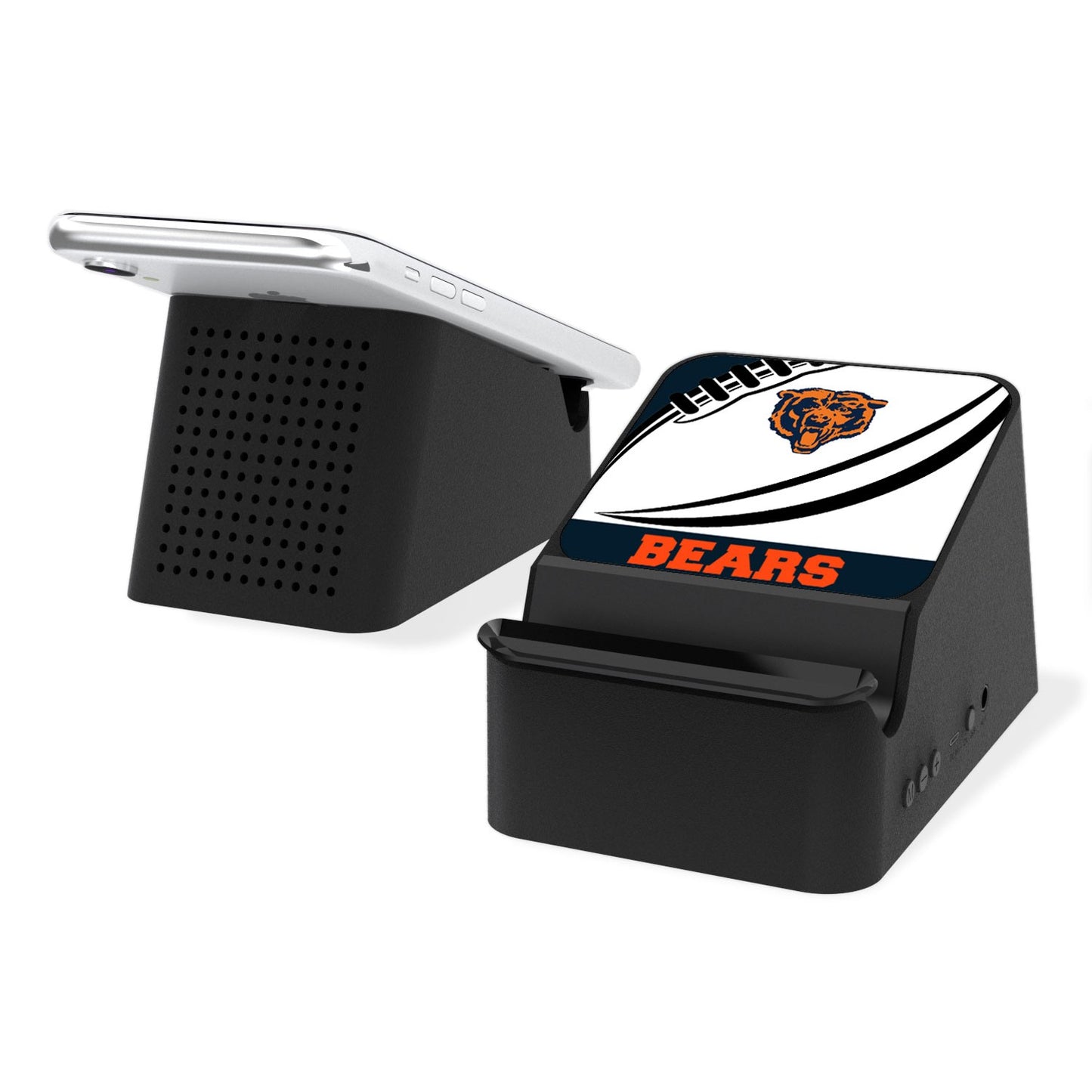 Chicago Bears 5-Watt Passtime Design Wireless Charging Station and Bluetooth Speaker