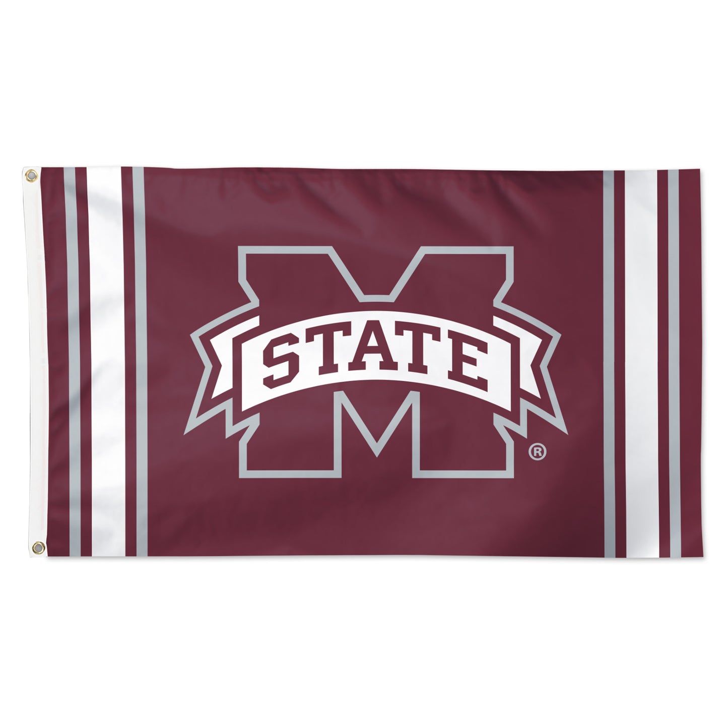 WinCraft Mississippi State Bulldogs 3' x 5' Vertical Stripe Deluxe Single-Sided Flag