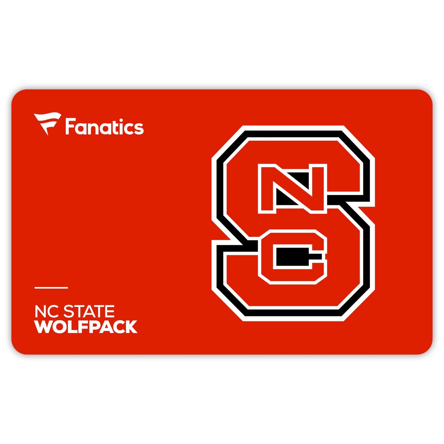 NC State Wolfpack Fanatics eGift Card ($10 - $500)