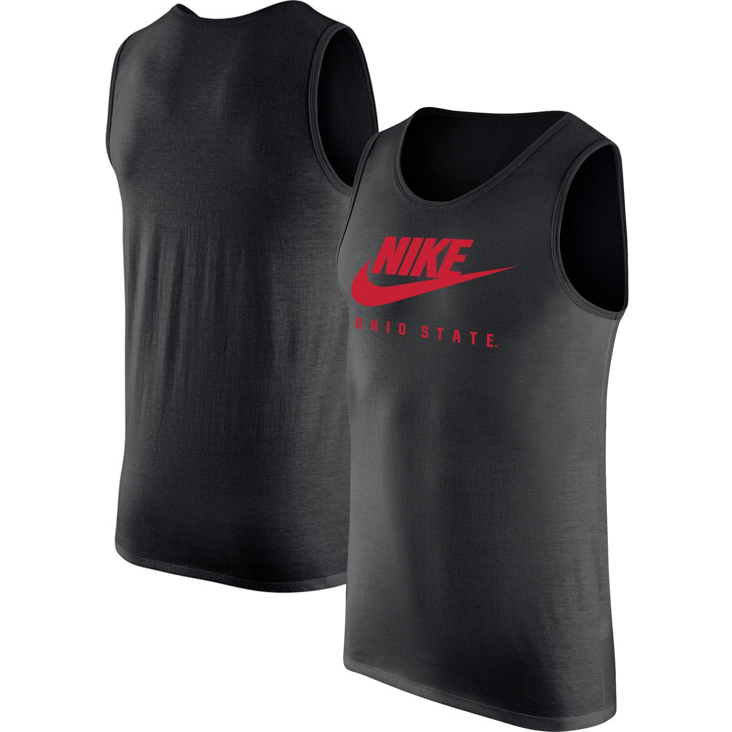 Men's Nike Black Ohio State Buckeyes Futura Performance Scoop Neck Tank Top