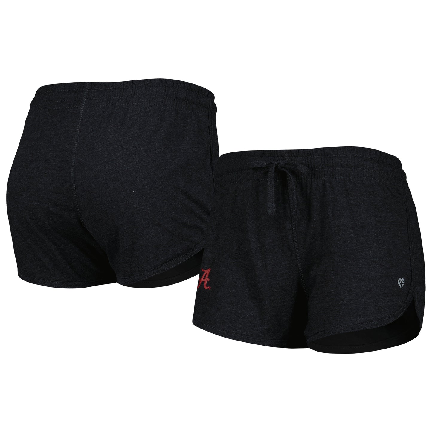 Women's Colosseum Heather Black Alabama Crimson Tide Simone Core Shorts