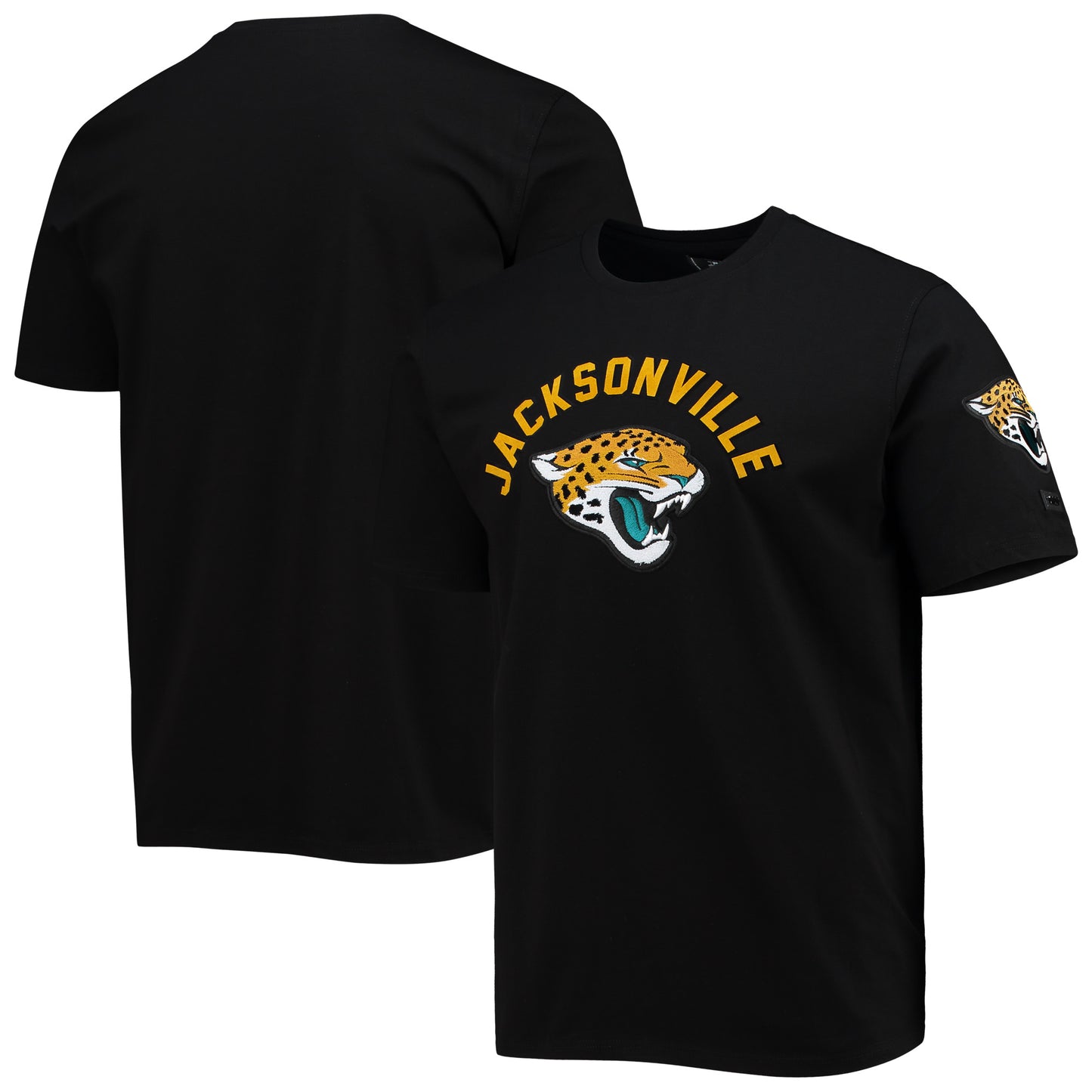 Men's Pro Standard Black Jacksonville Jaguars Team Classic Bristle Slim-Fit T-Shirt